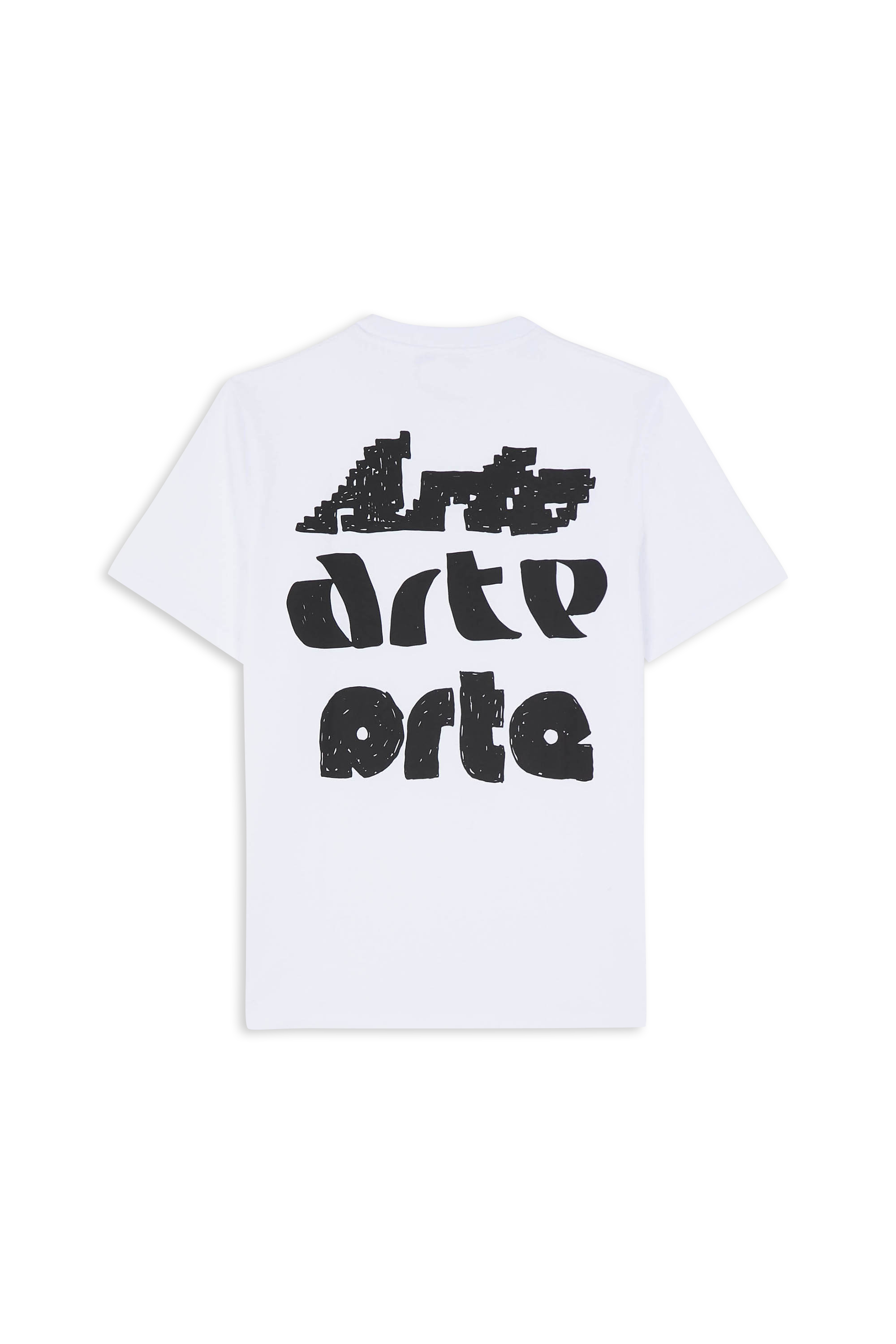 T-shirt Multi Arte Print White