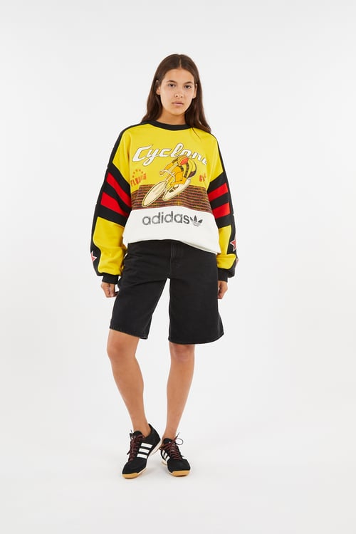 ADIDAS Sweatshirt Jaune