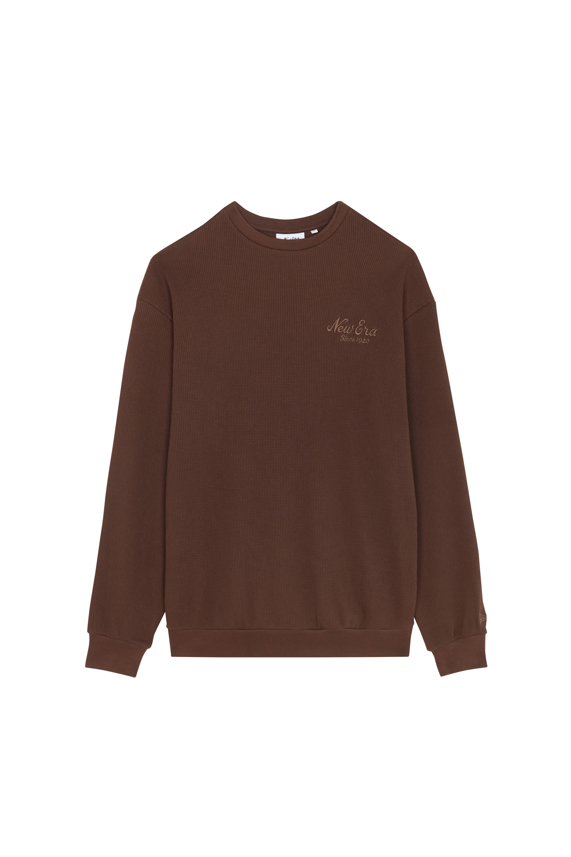 Sweatshirt  NE SCRIPT WAFFLE CREW NEWERA  CHS Brown