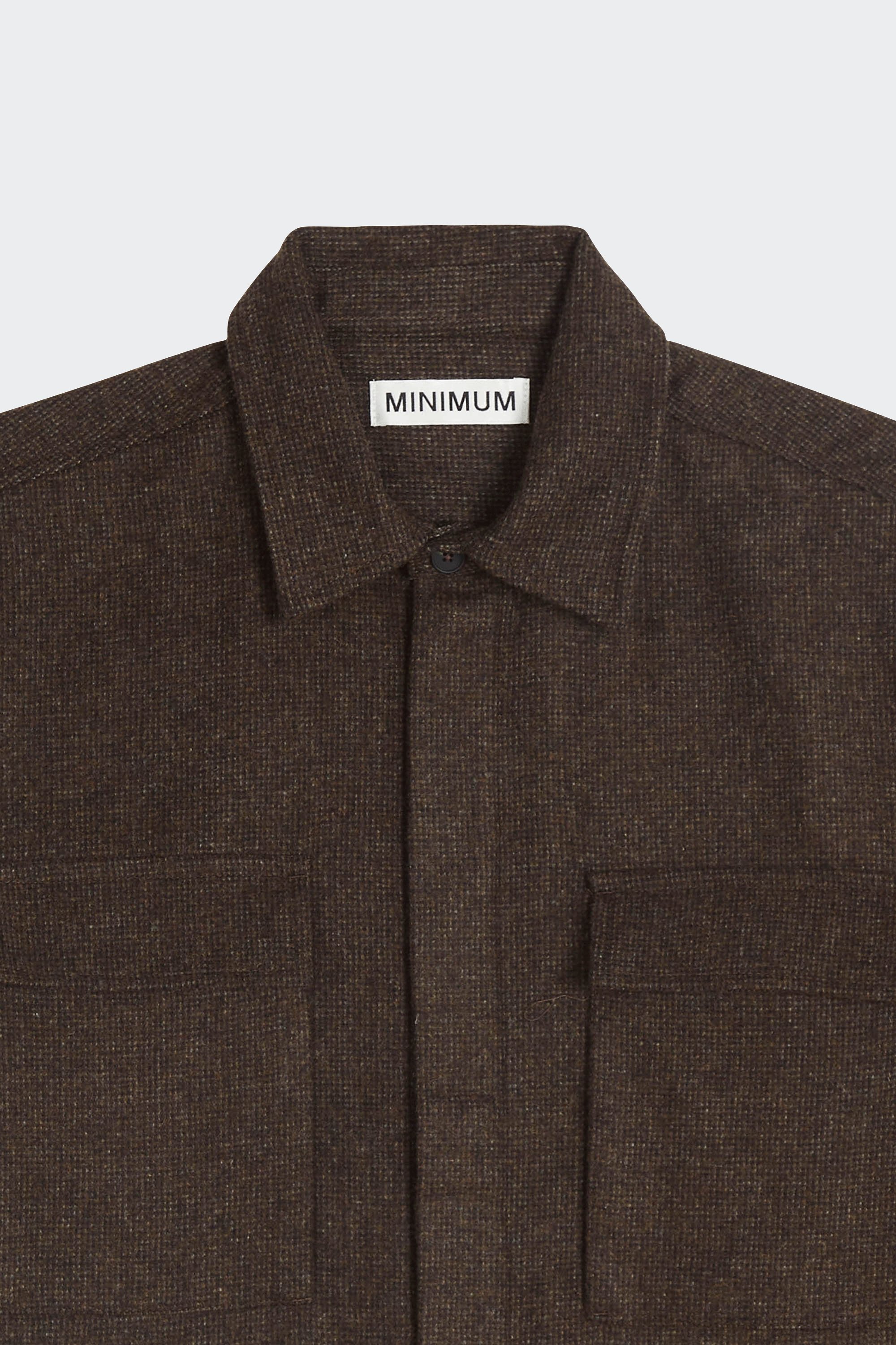 Shirt | Brown by MINIMUM Shirt Brown