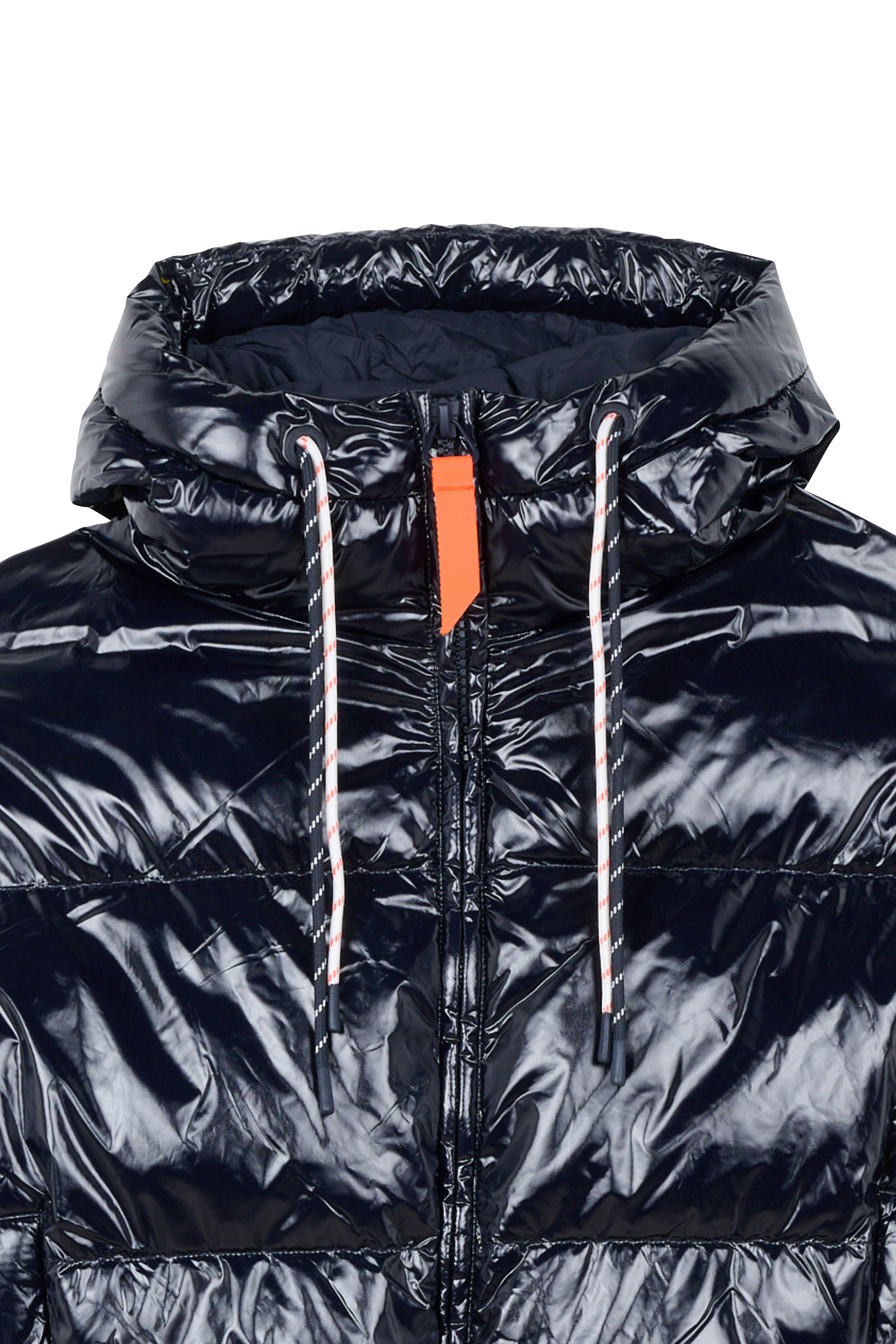 Lightweight quilted padded jacket with high neck Blue