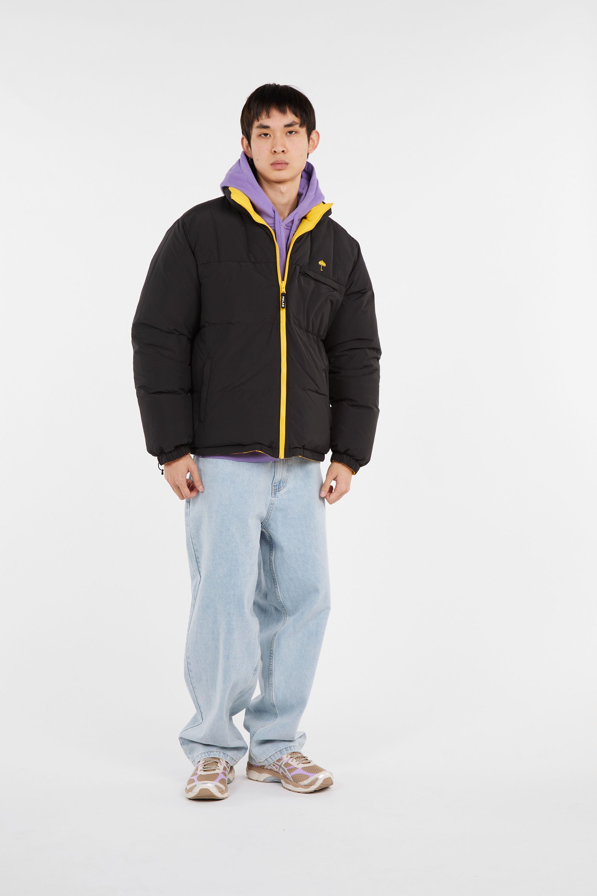 Lightweight quilted padded jacket with high neck HELAS Multicolored