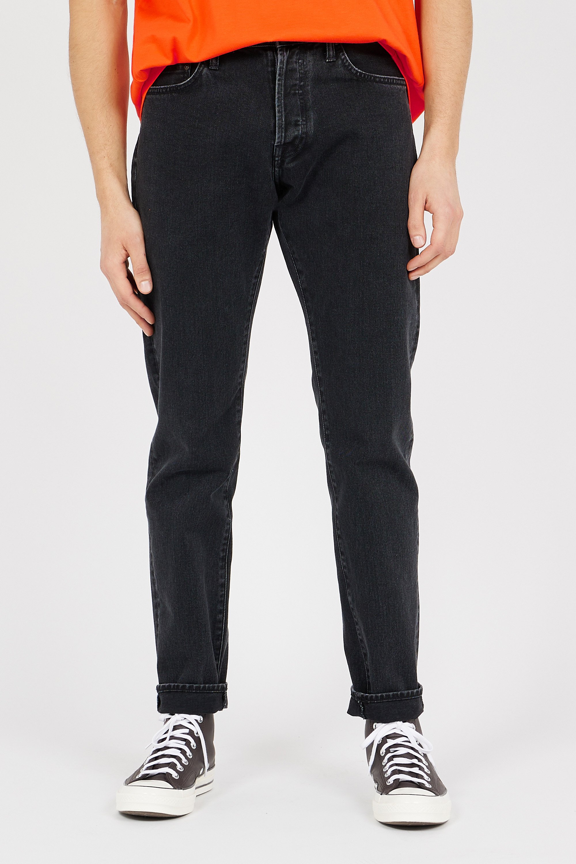 Straight-leg jeans Black