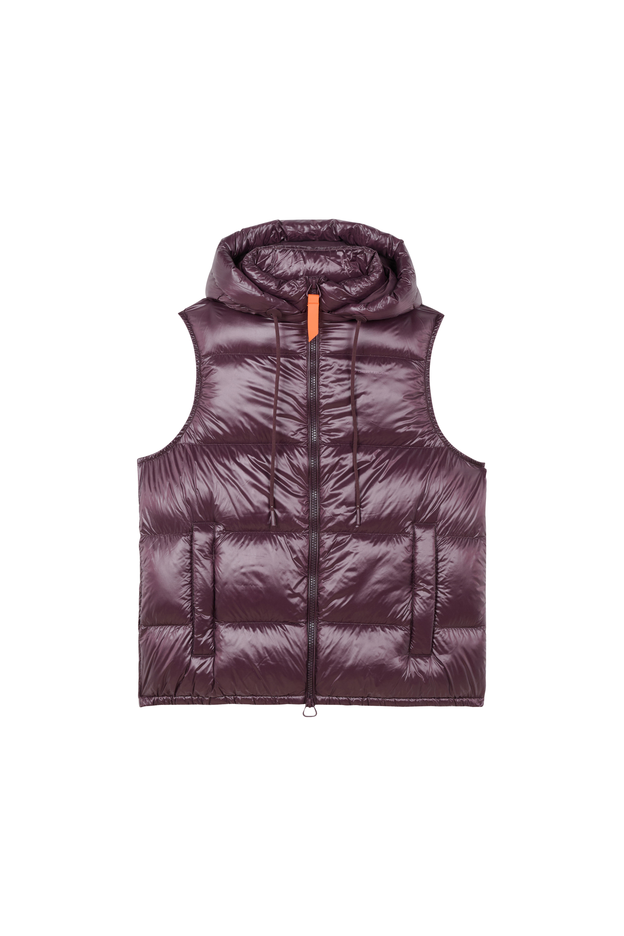 Lightweight quilted padded jacket with high neck Purple