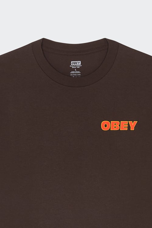 OBEY T-shirt Marron
