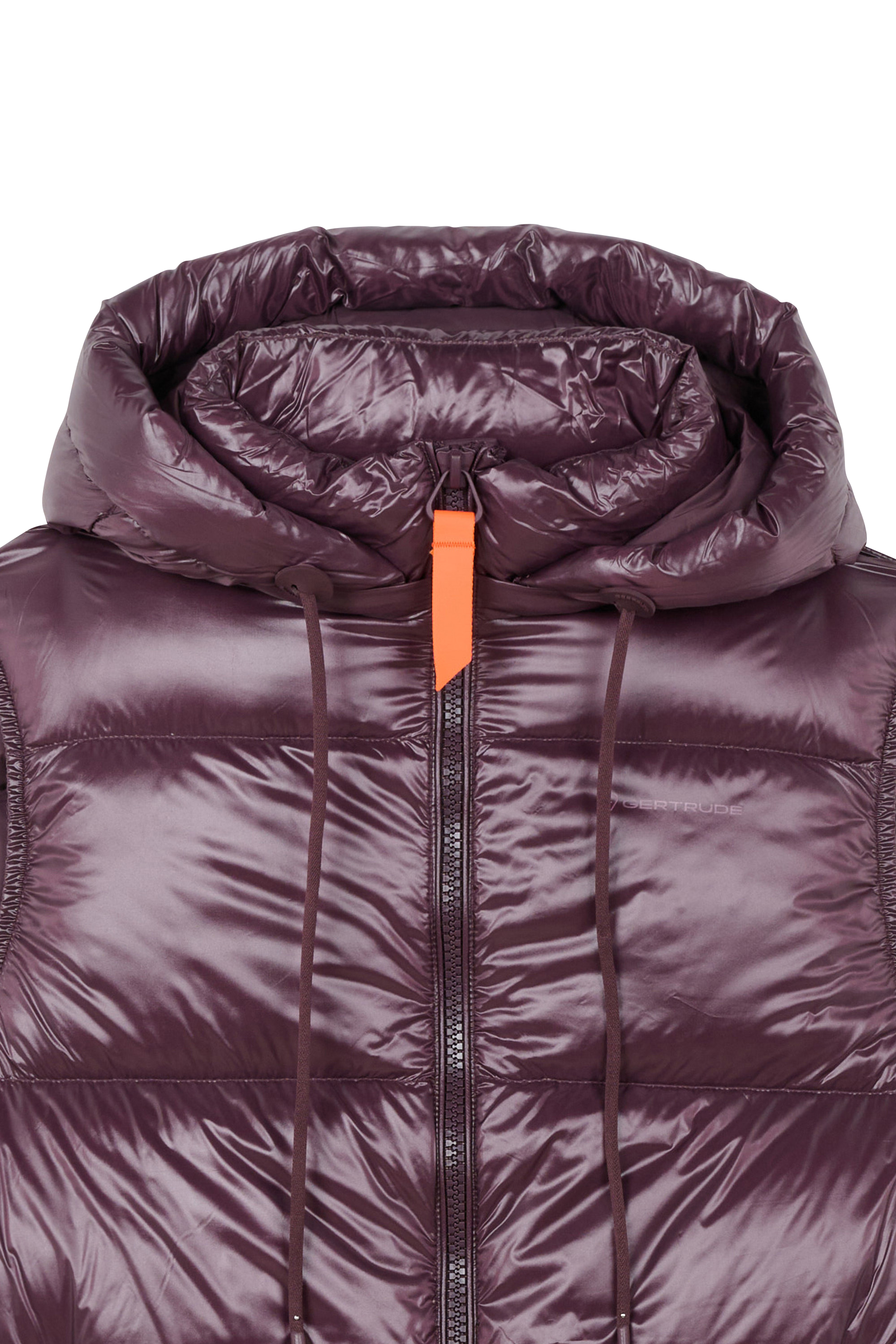 Lightweight quilted padded jacket with high neck Purple