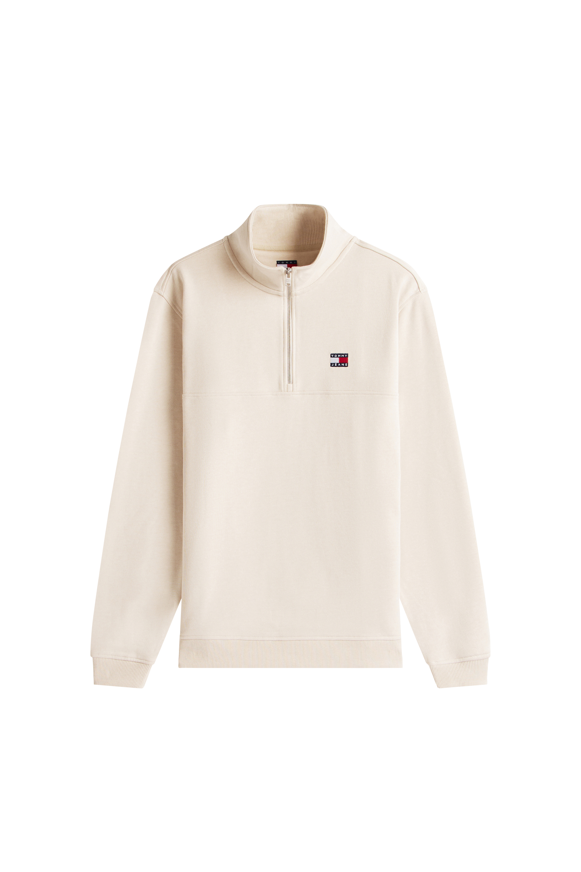 sweatshirt TJM REG BADGE QZ EXT Ecru