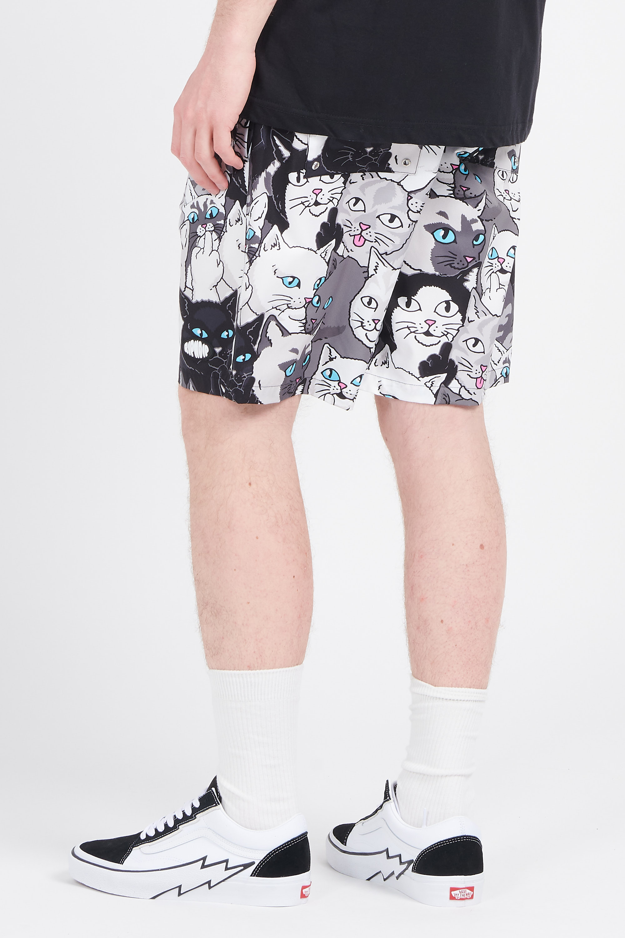 Plain swim shorts Black