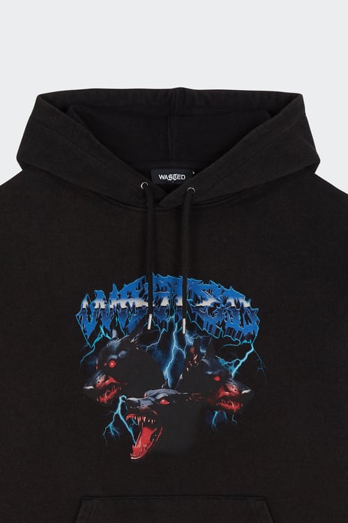 WASTED Hoodie Noir