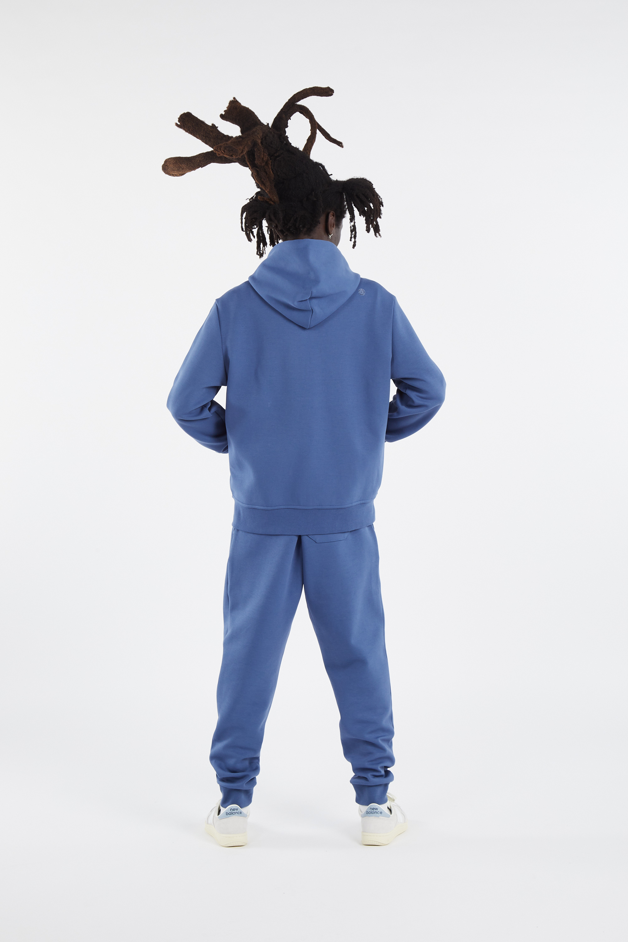 Hoodie zippé Bleu