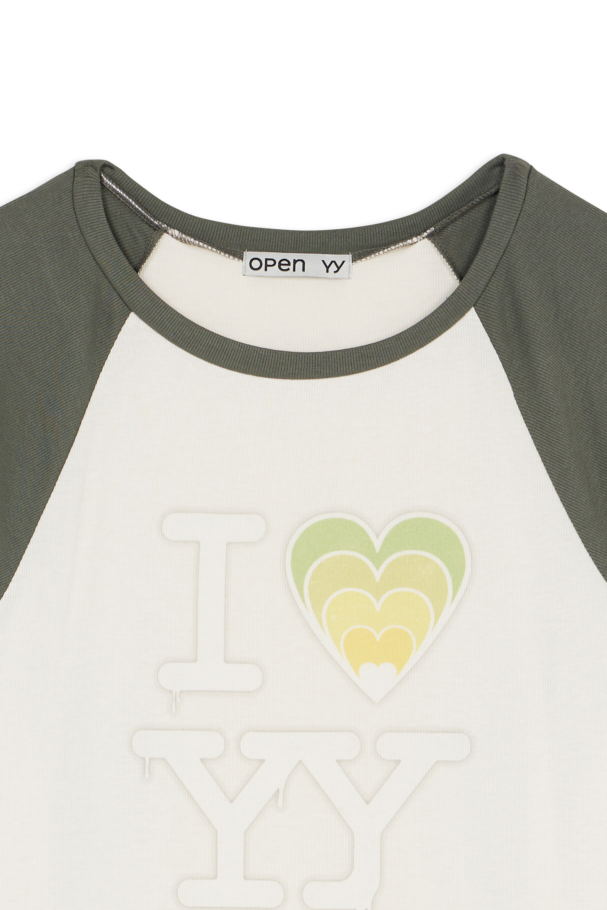 Regular-fit round-neck cotton T-shirt Green