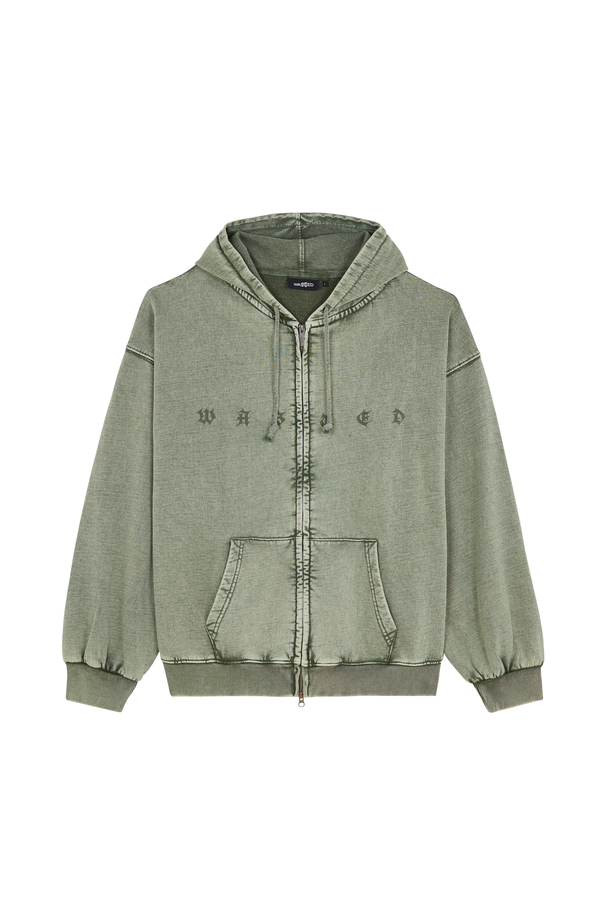 Hoodie zippé SPLINTER FADED ZIP HOODIE Faded olive khaki