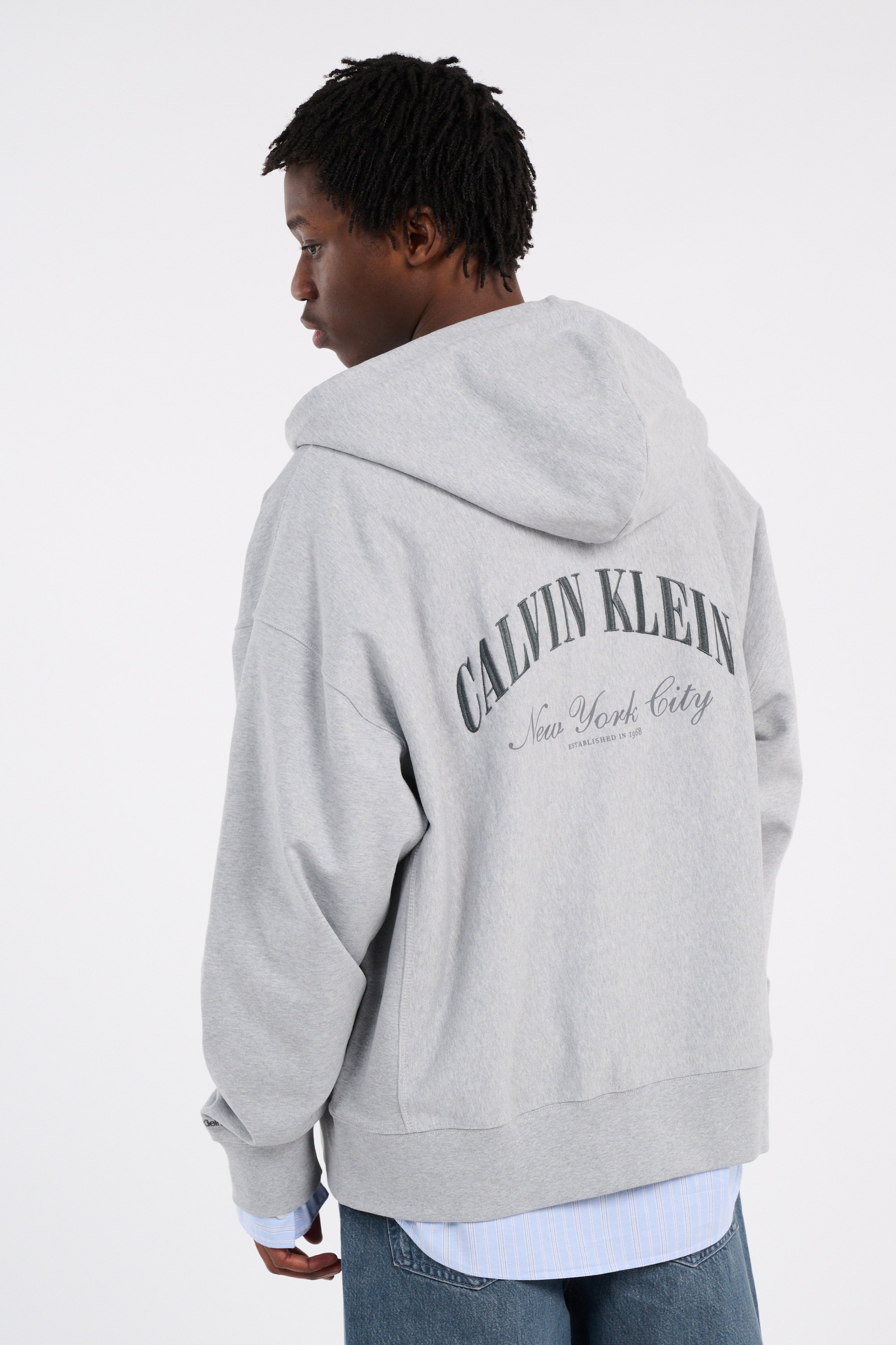 Hoodie zippé Gris