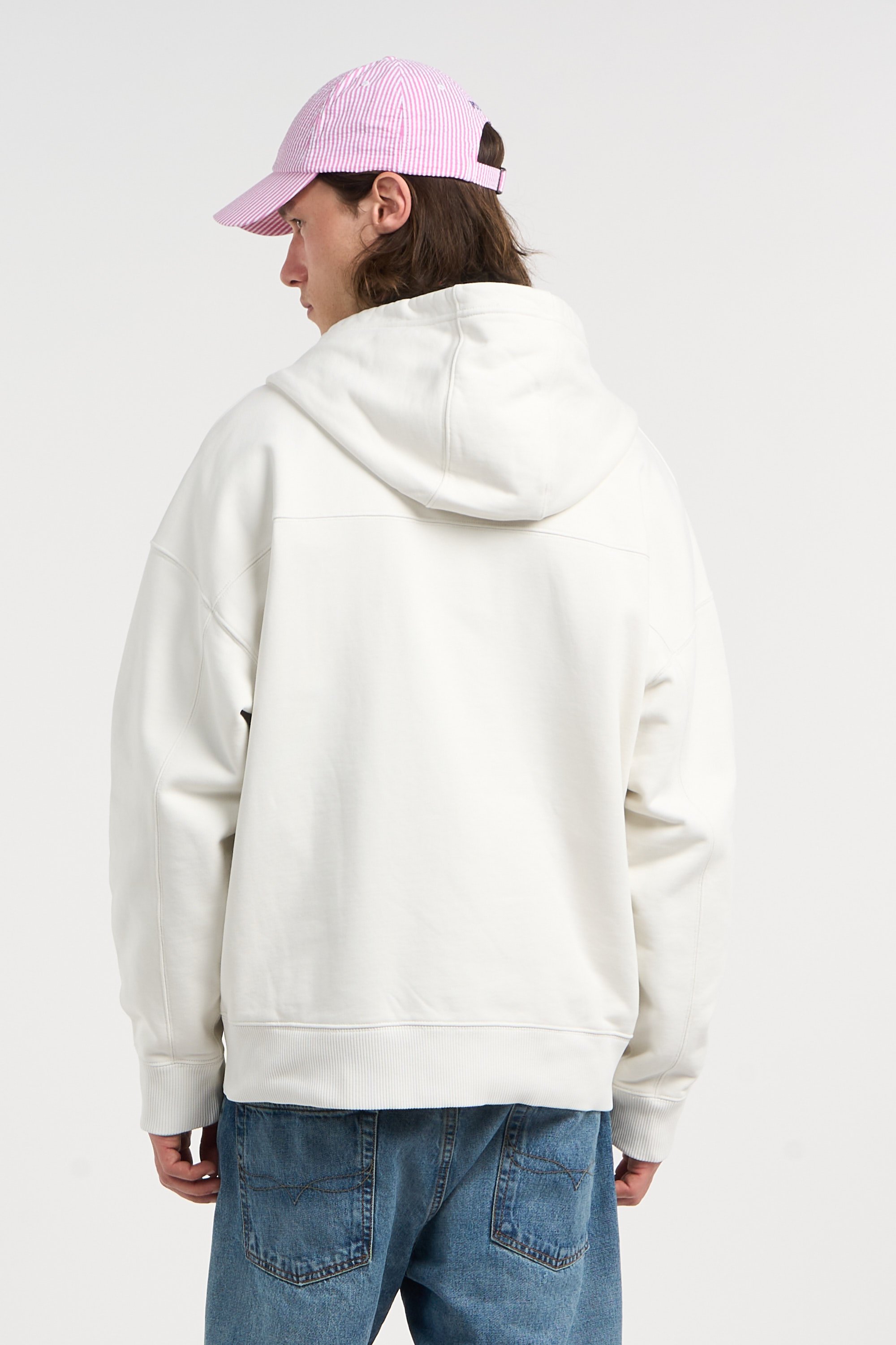 Hoodie zippé Beige