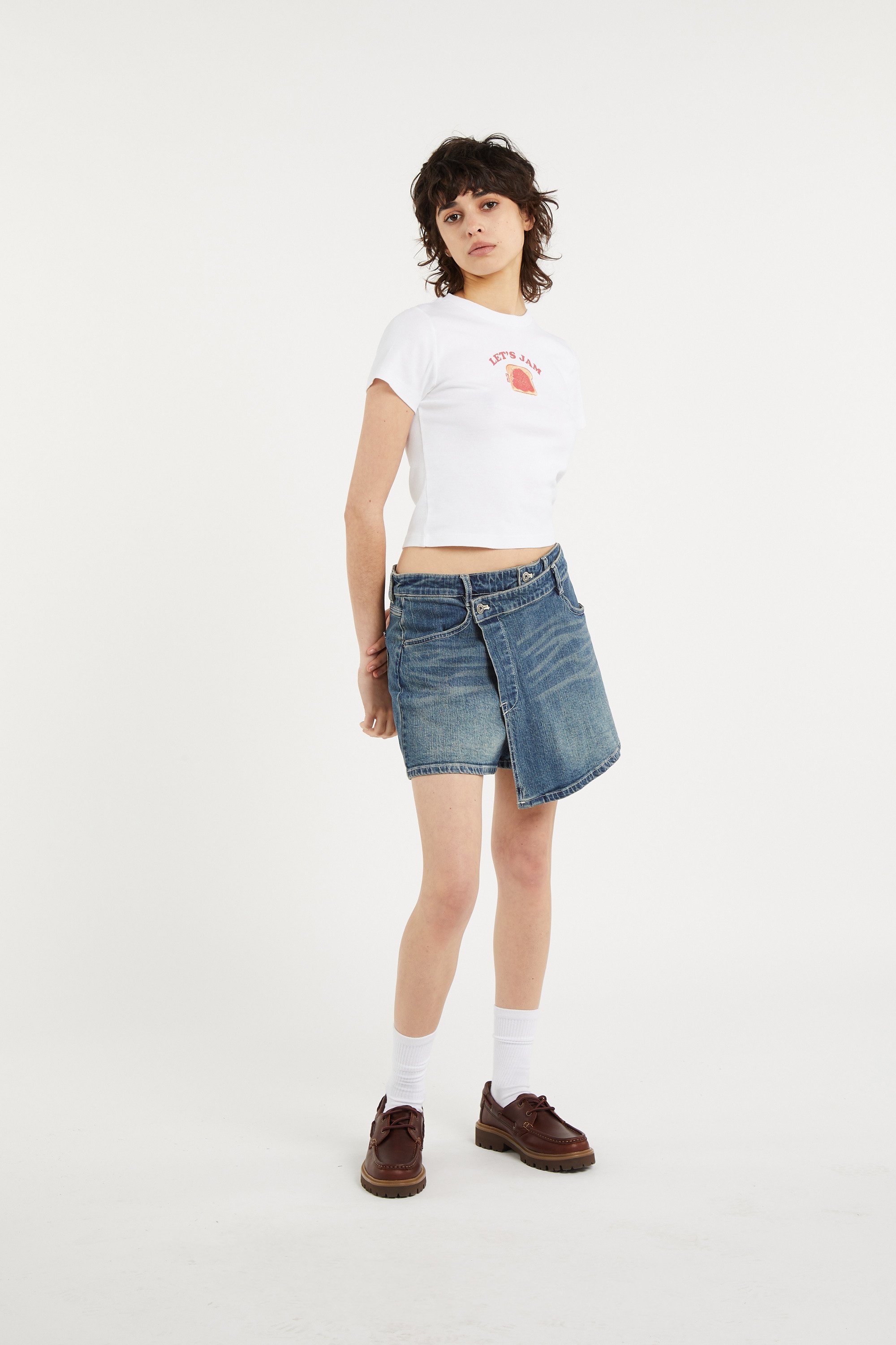 Jupe-short Bleu