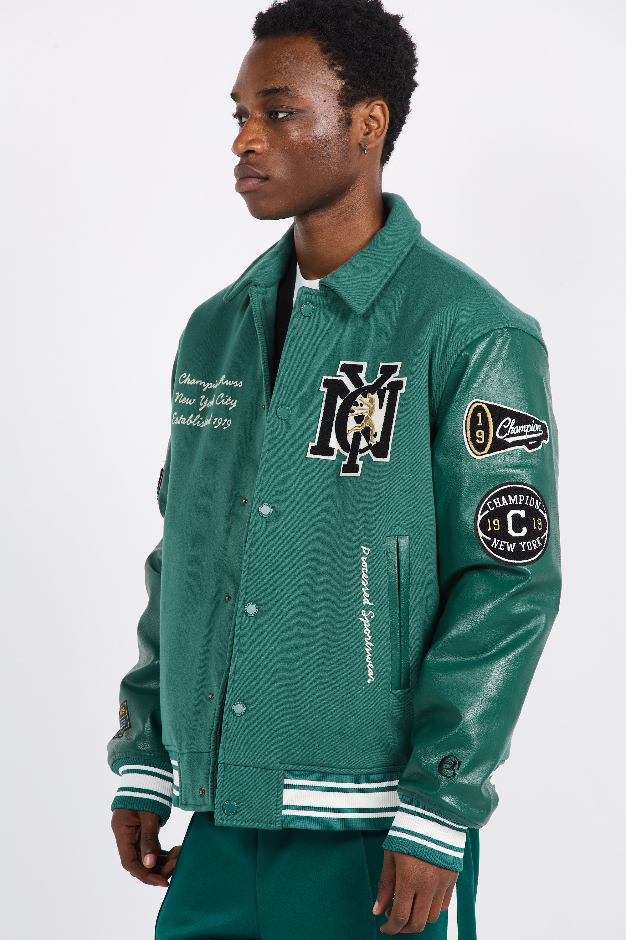 Champion jersey jacket best sale