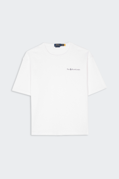 Polo beis de manga larga con detalle de cinta de Topman T-shirt  Blanc