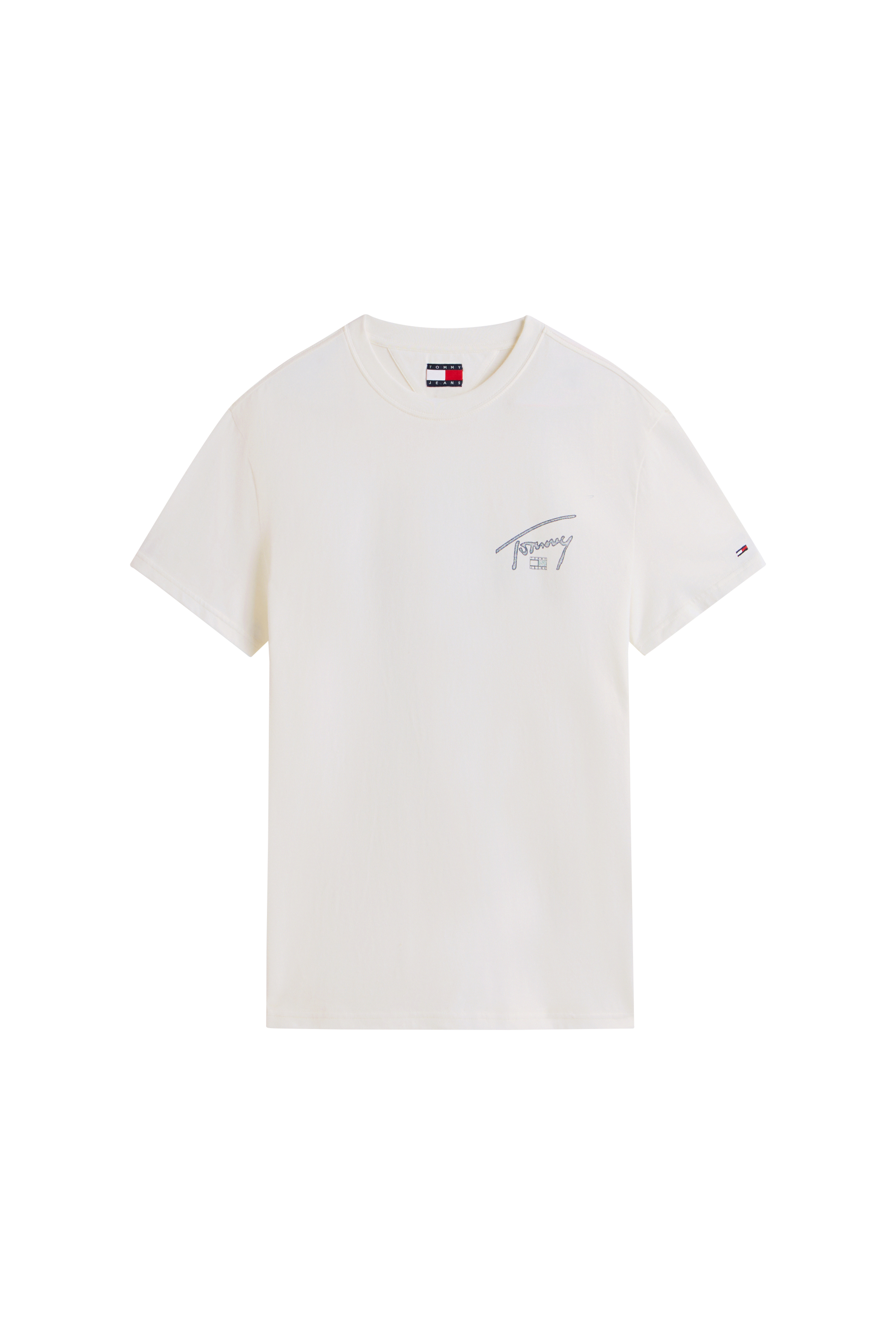 T-shirt TJM REG SIGN BACKPRINT SS EXT Ecru