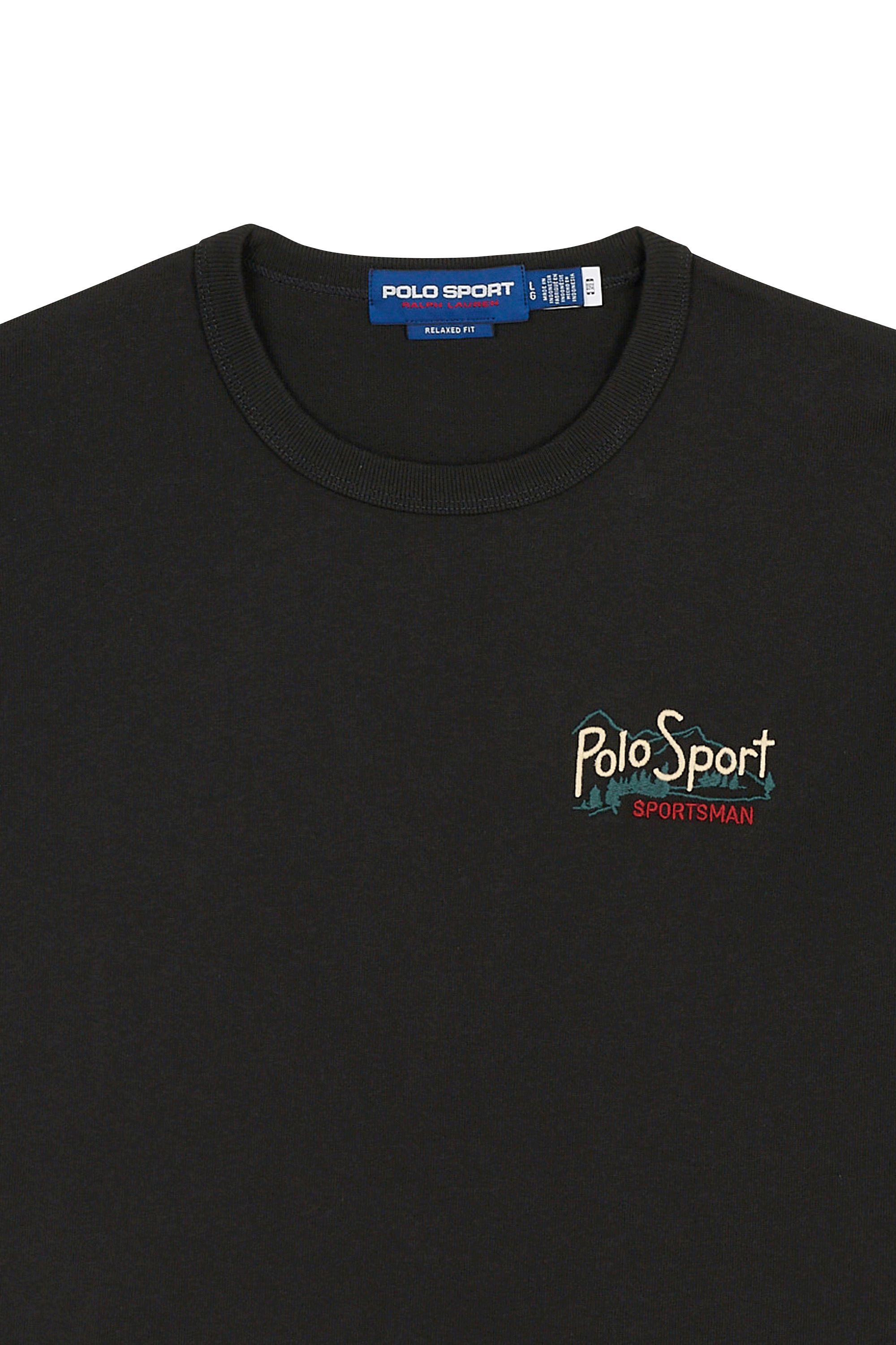 Regular-fit round-neck cotton T-shirt | Black POLO RALPH LAUREN Men