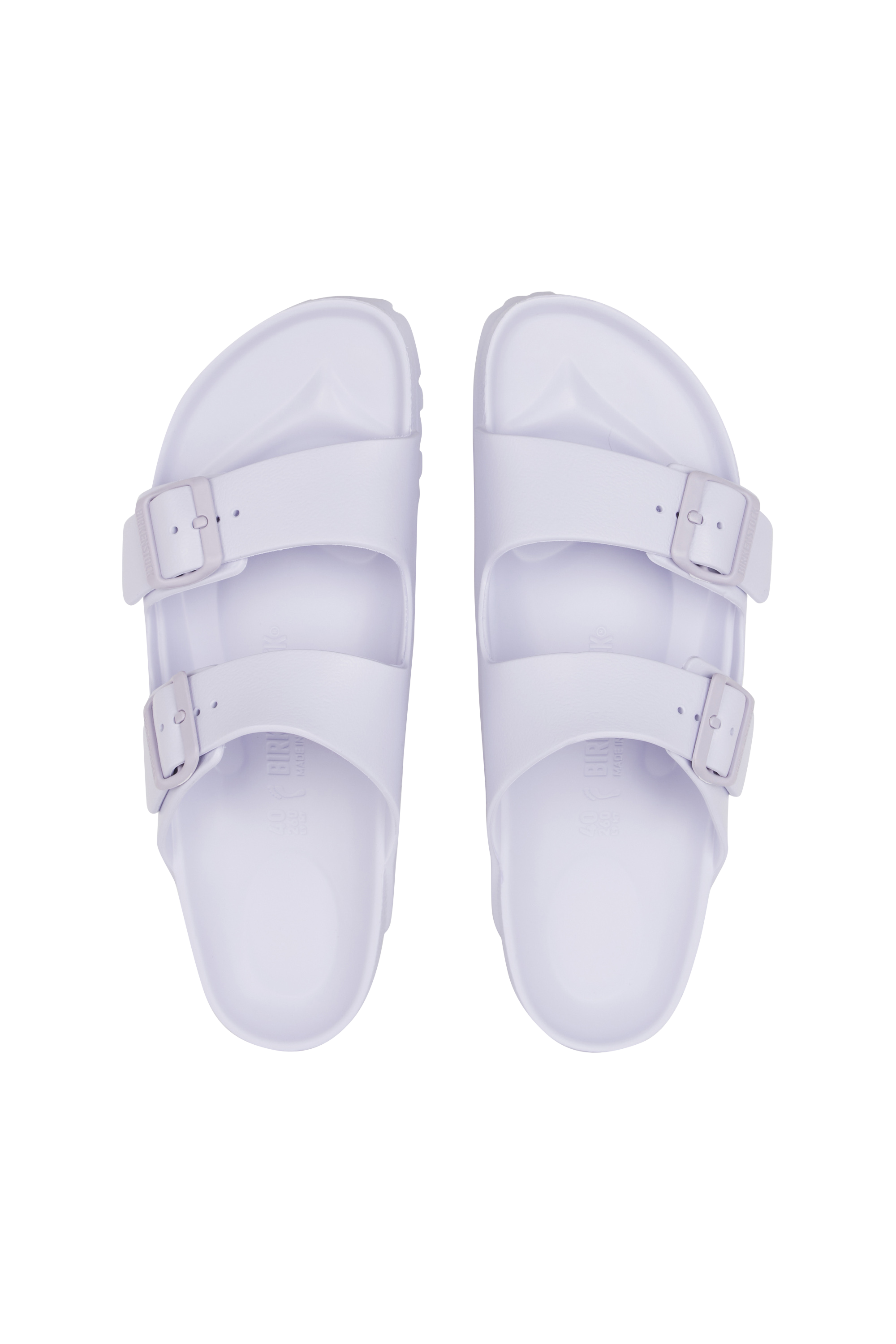 Flat furry sheepskin sandals Purple