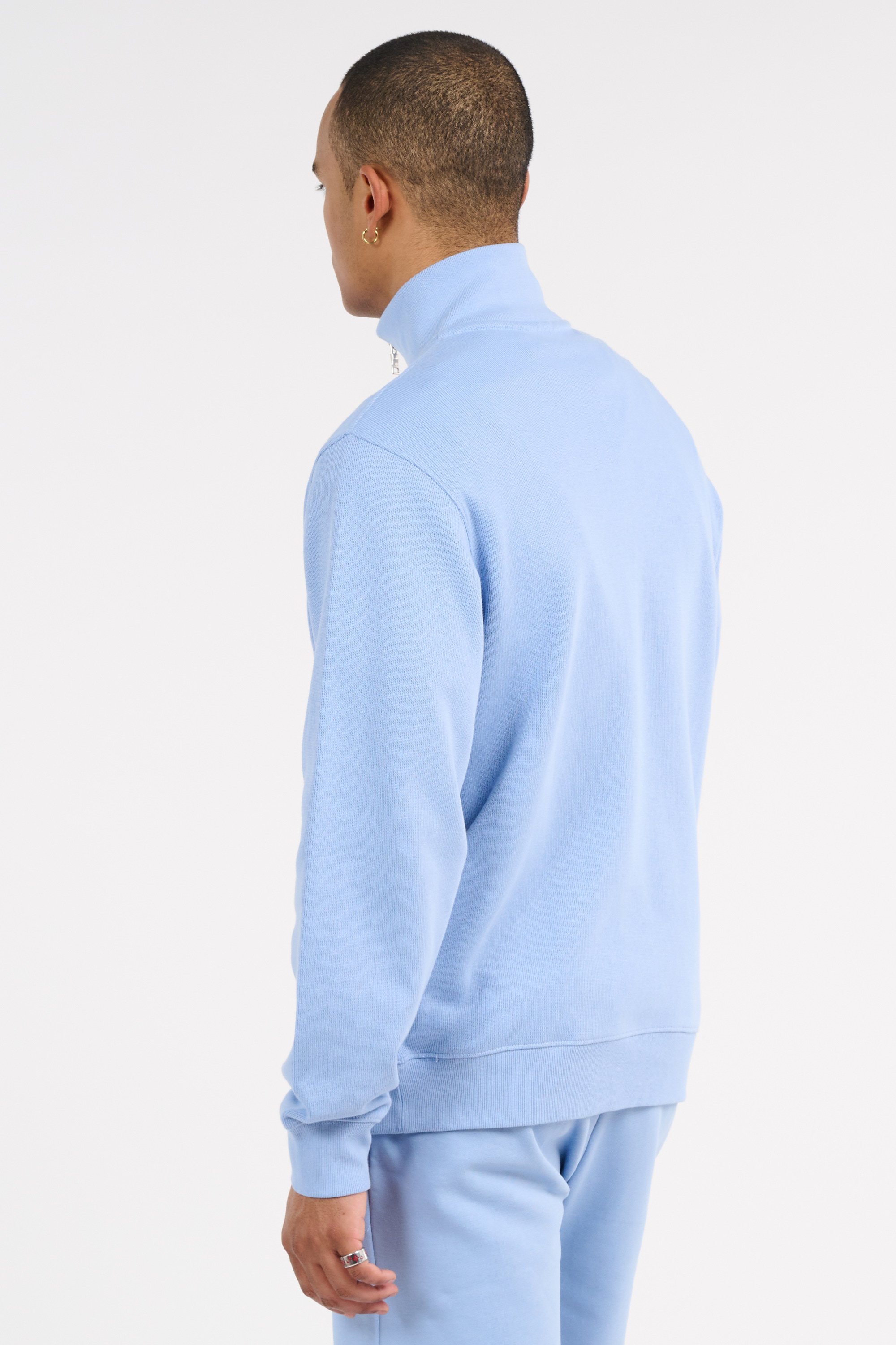 Sweatshirt zippé Bleu