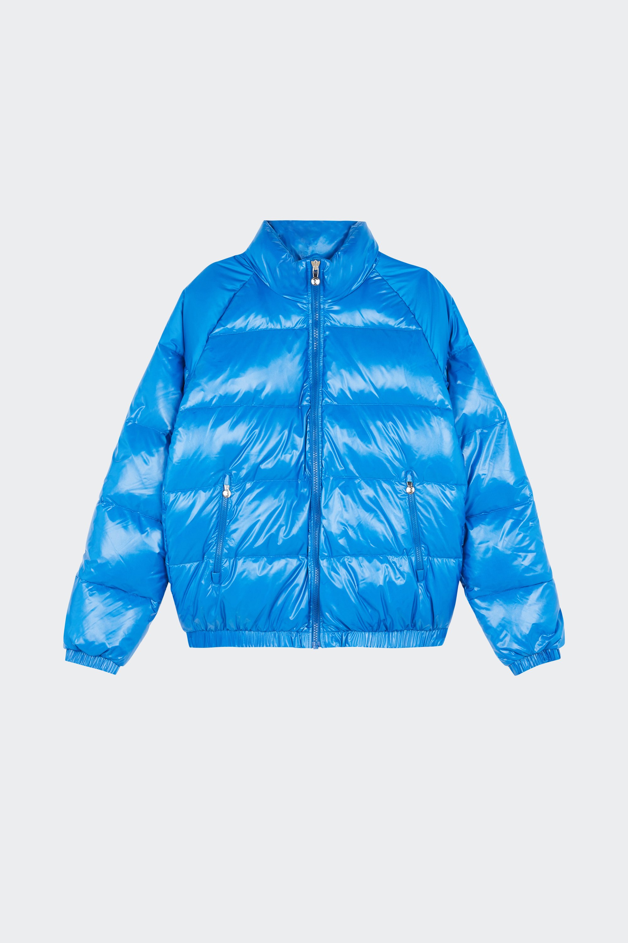 Lightweight quilted padded jacket with high neck | Blue by PYRENEX Lightweight quilted padded jacket with high neck Blue