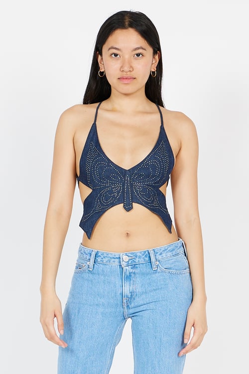 NEW GIRL ORDER top Bleu