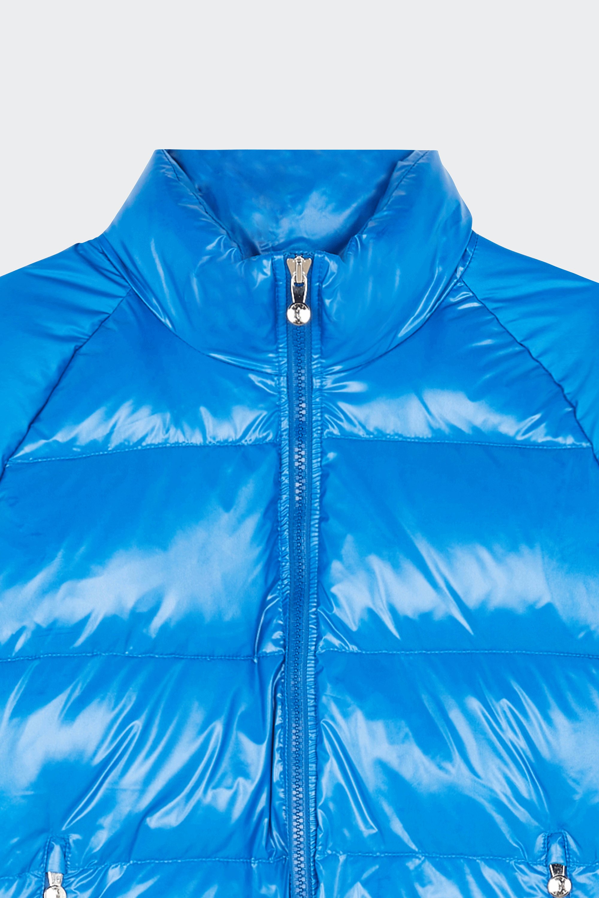 Lightweight quilted padded jacket with high neck | Blue by PYRENEX Lightweight quilted padded jacket with high neck Blue