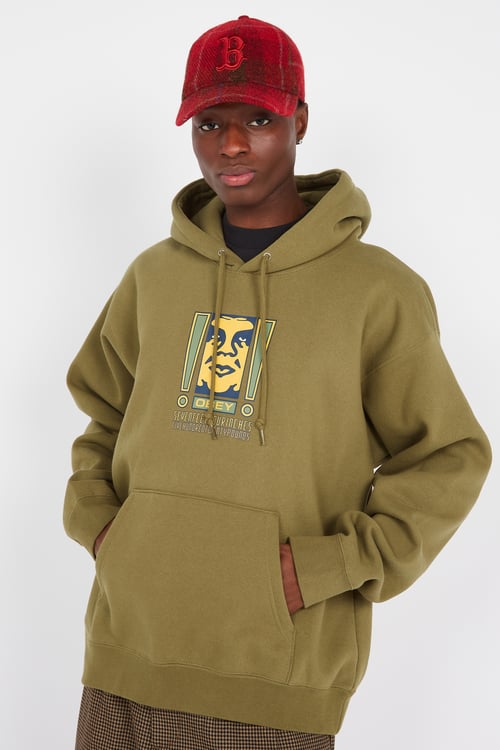 OBEY Hoodie Vert