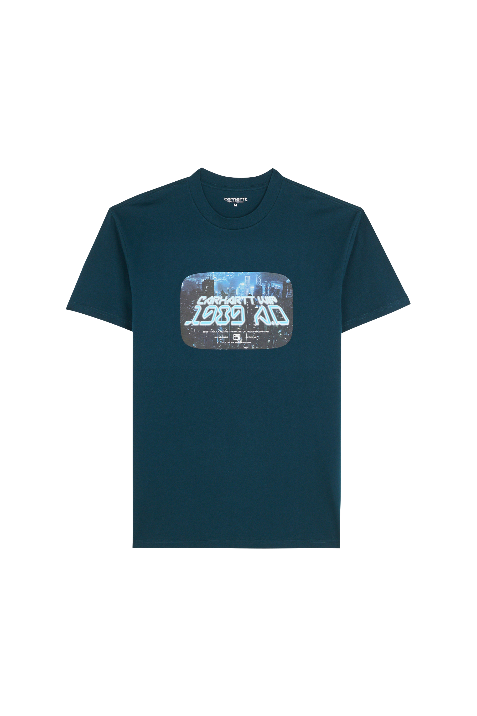 Regular-fit round-neck cotton T-shirt Green