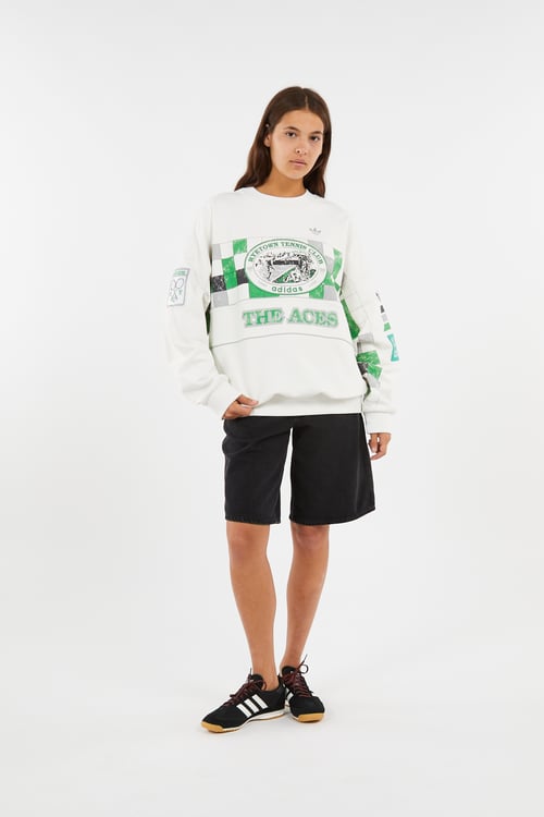 ADIDAS Sweatshirt Blanc