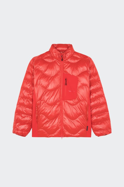 PURPLE MOUNTAIN OBSERVATORY Lightweight quilted padded jacket with high neck Red