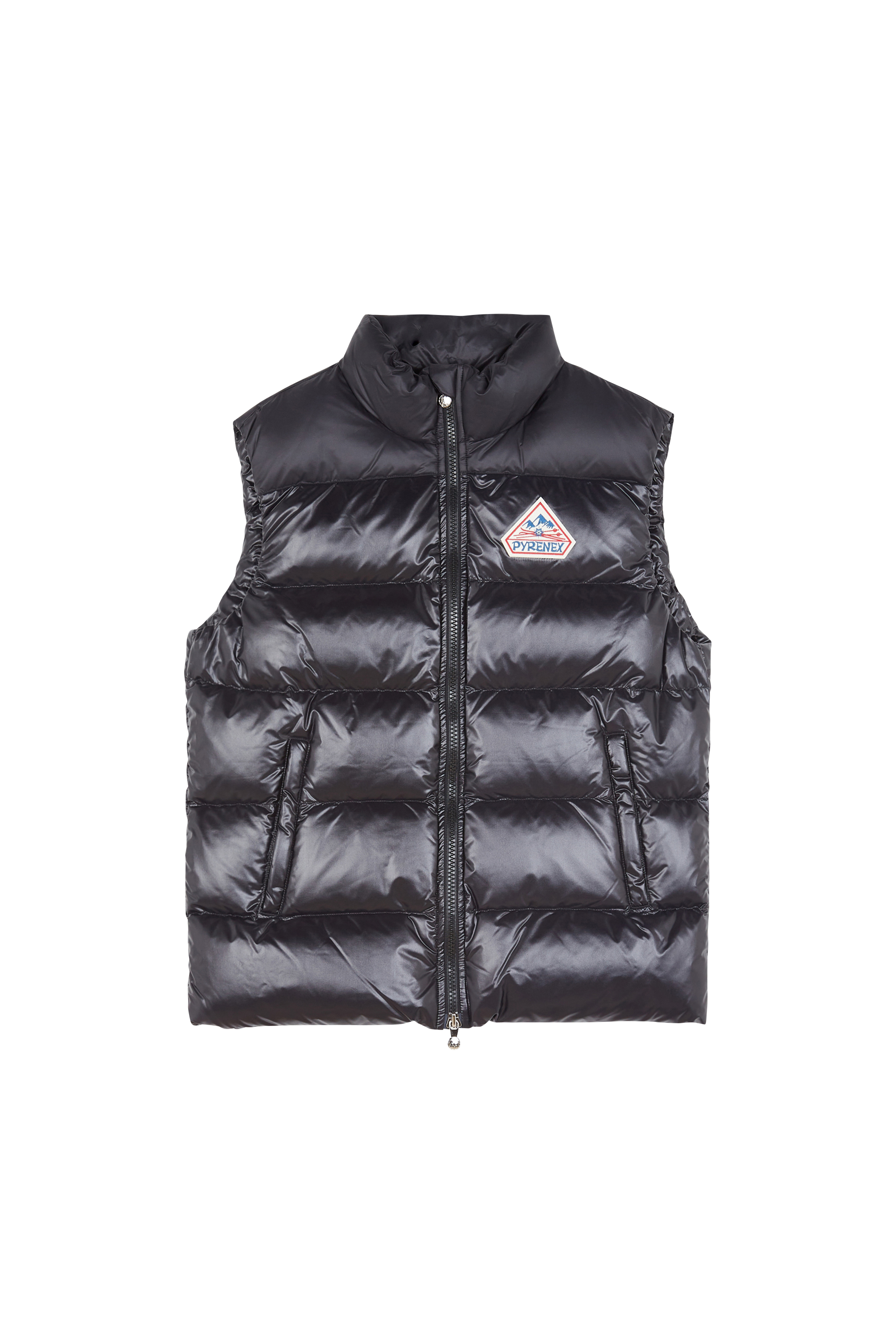 Lightweight quilted padded jacket with high neck Black