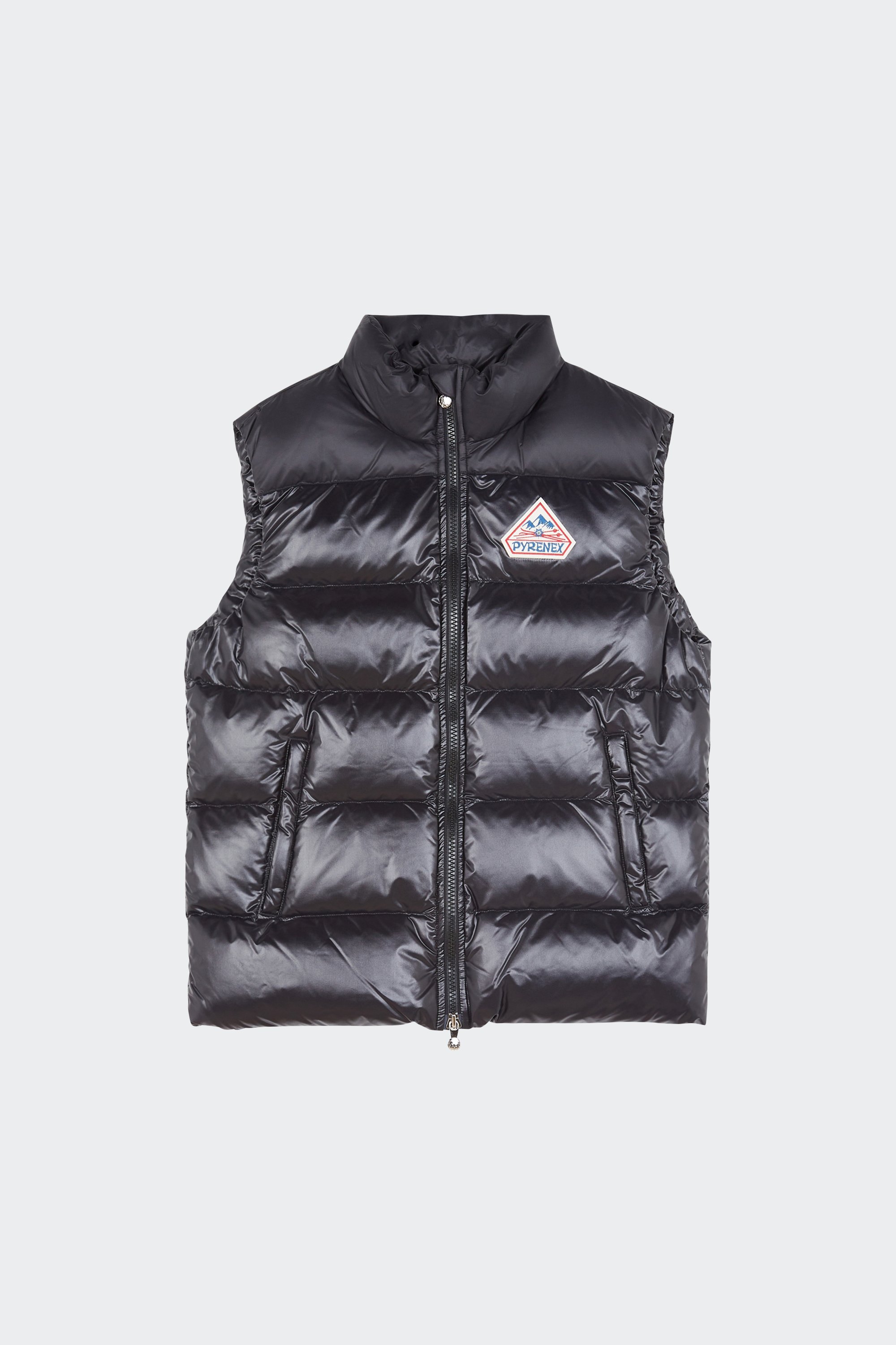 Lightweight quilted padded jacket with high neck | Black by PYRENEX Lightweight quilted padded jacket with high neck Black