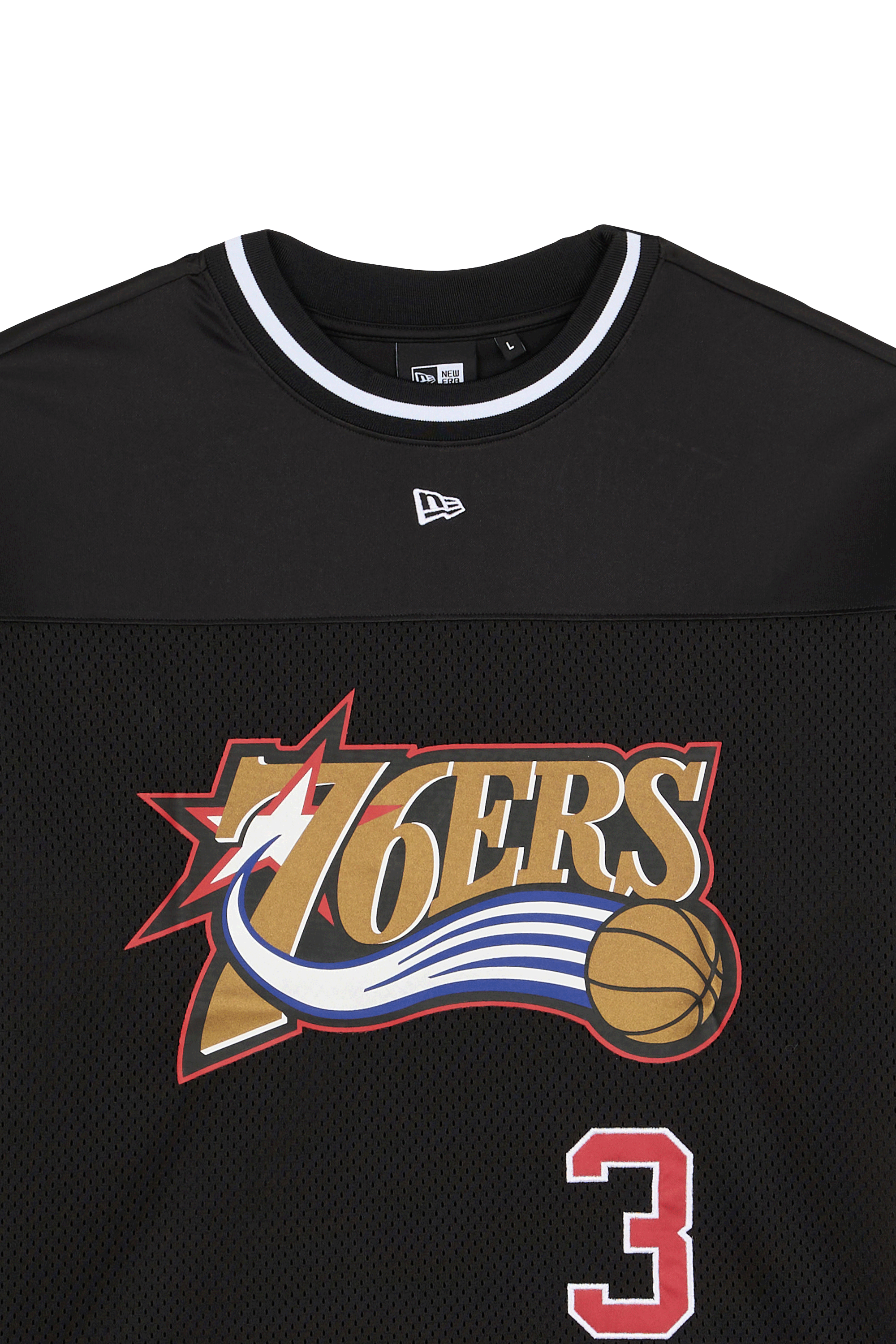 Regular-fit round-neck cotton T-shirt | Black NEW ERA Men