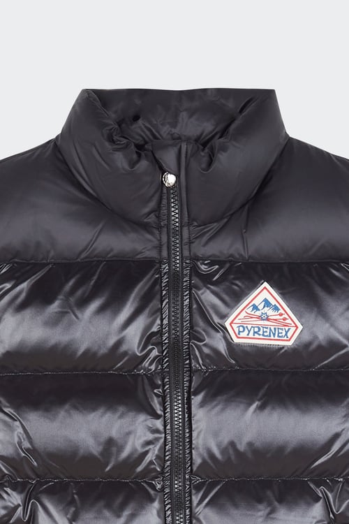 PYRENEX Lightweight quilted padded jacket with high neck Black