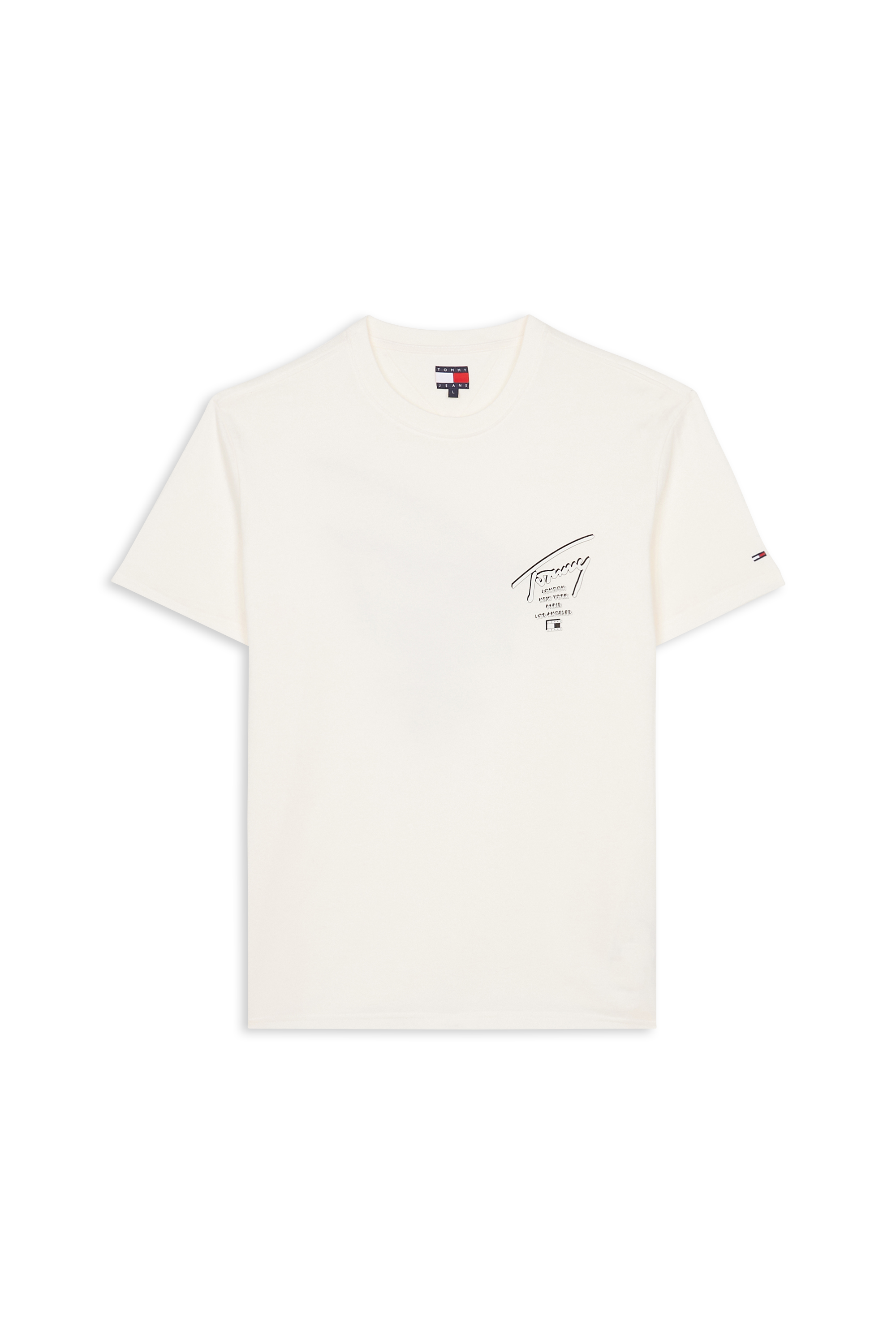 Regular-fit round-neck cotton T-shirt White