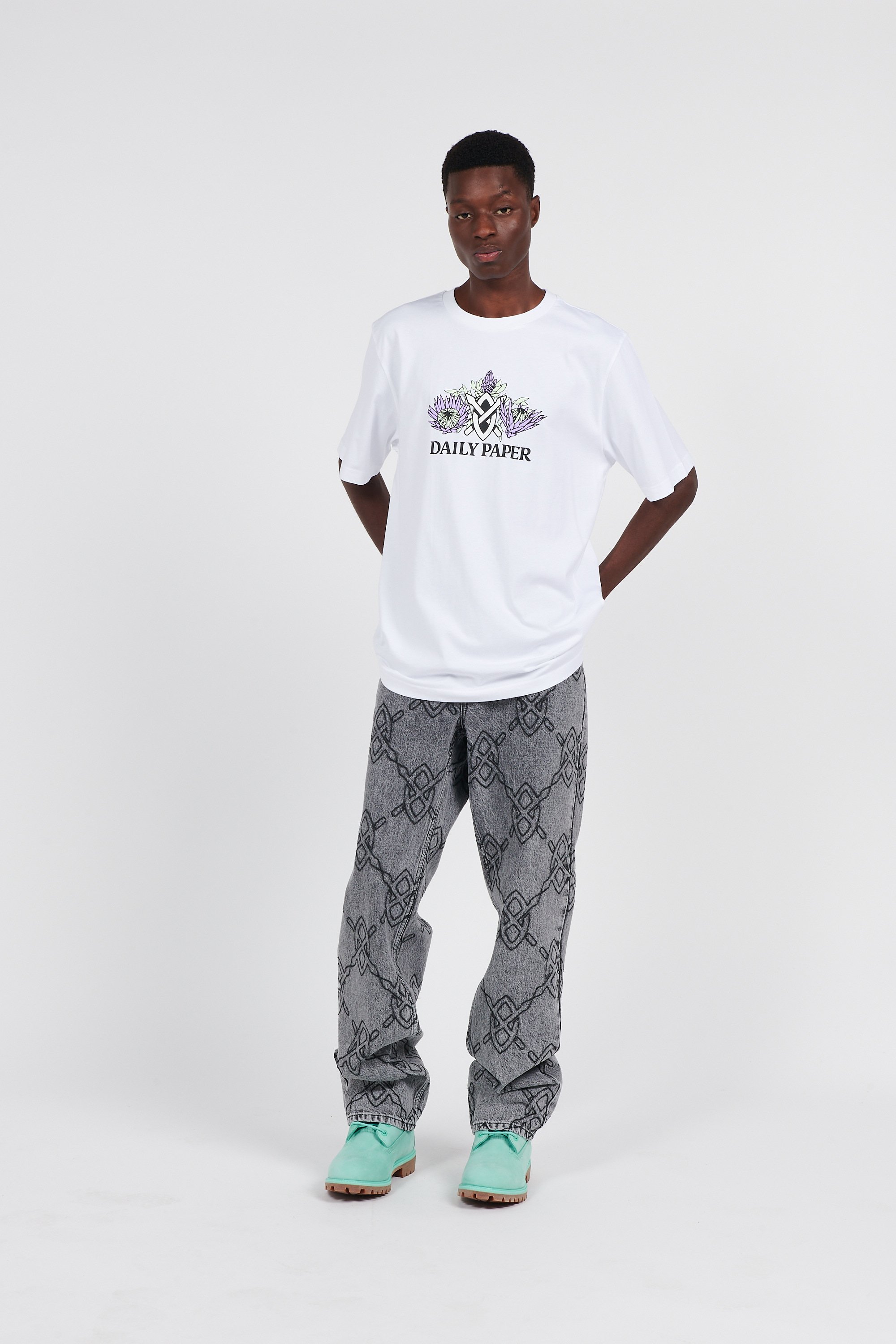 T-shirt DAILY PAPER White