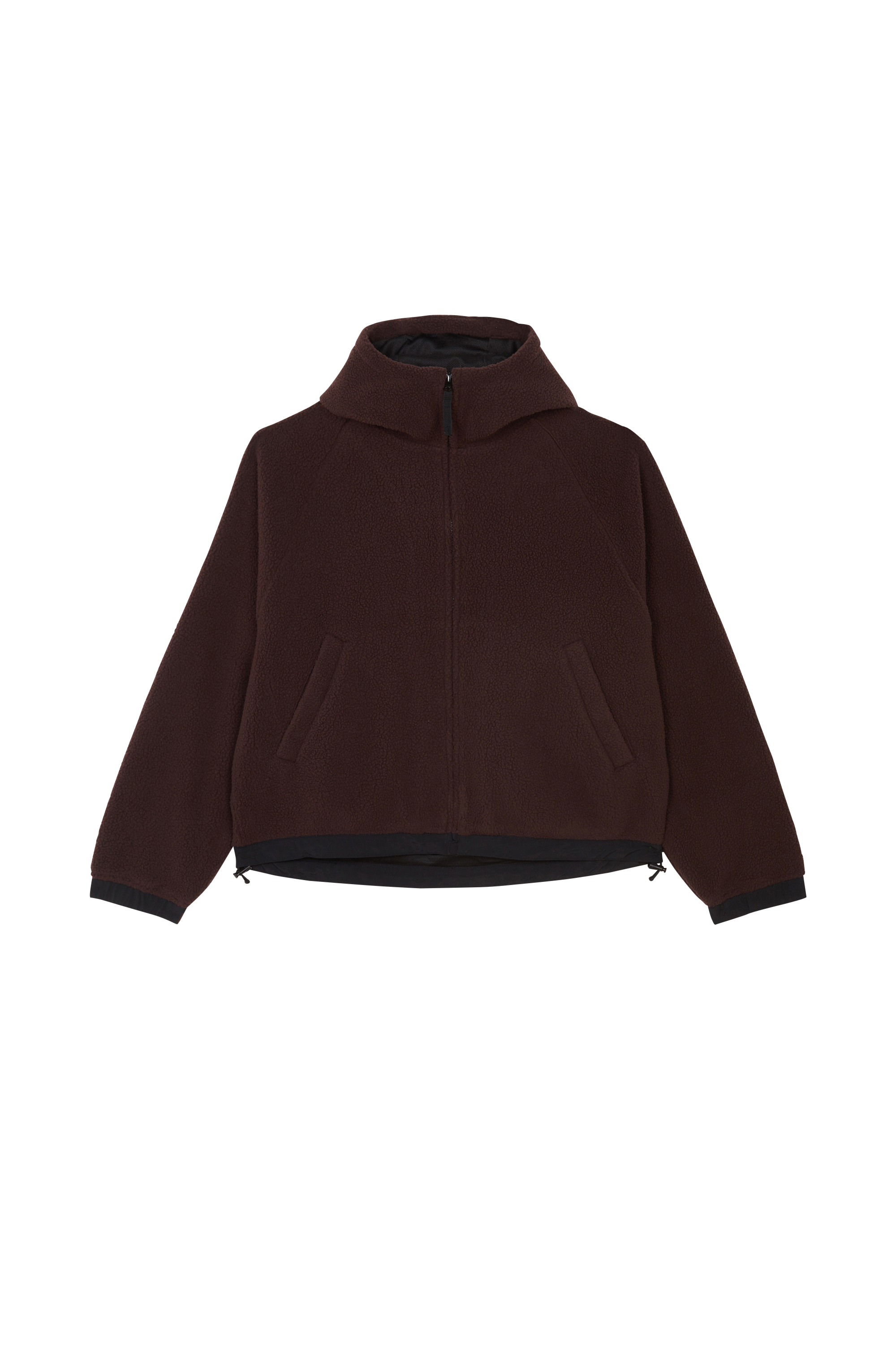 Fleece W' Hooded Helix Fleece Jacket Palisander / black