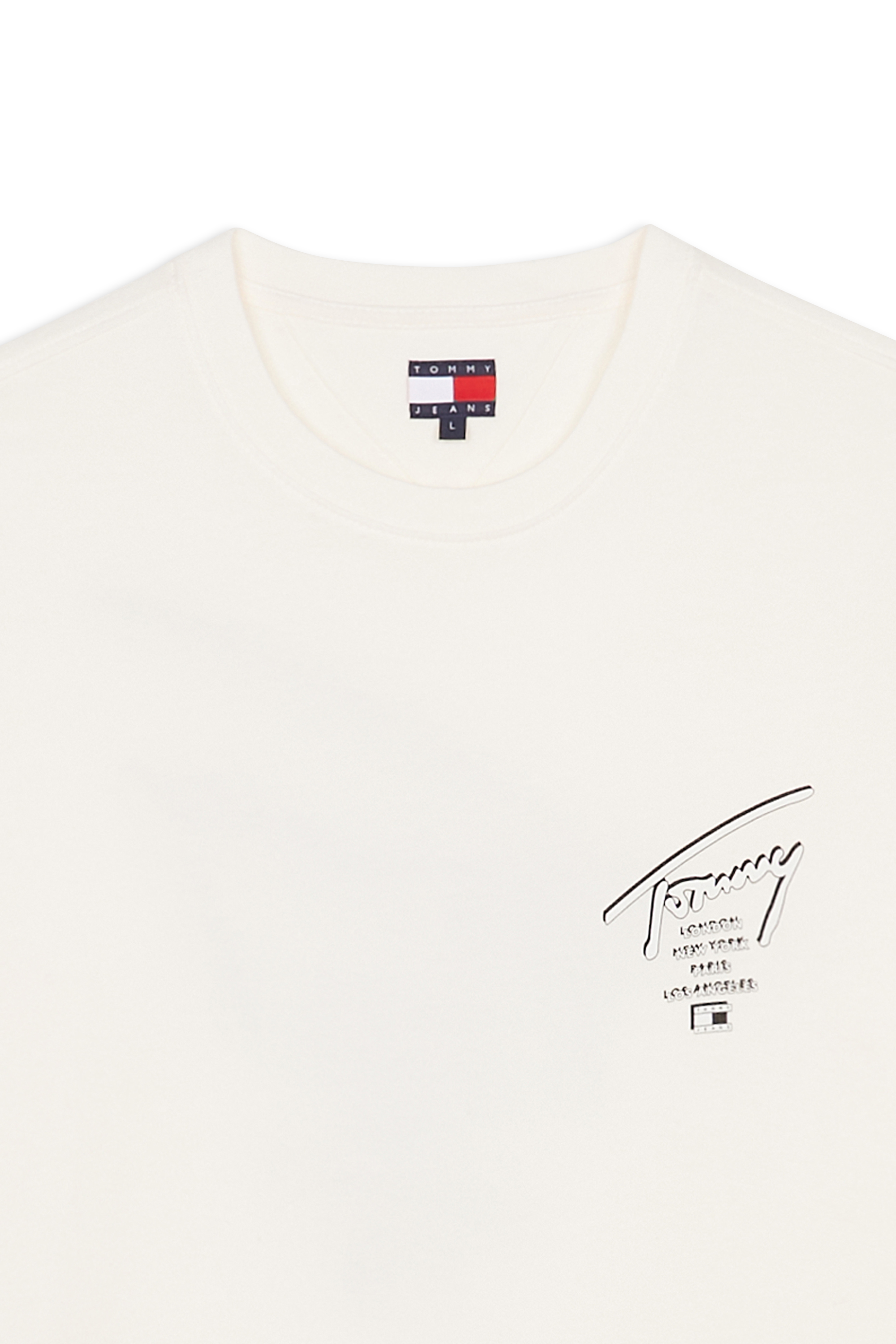 Regular-fit round-neck cotton T-shirt White