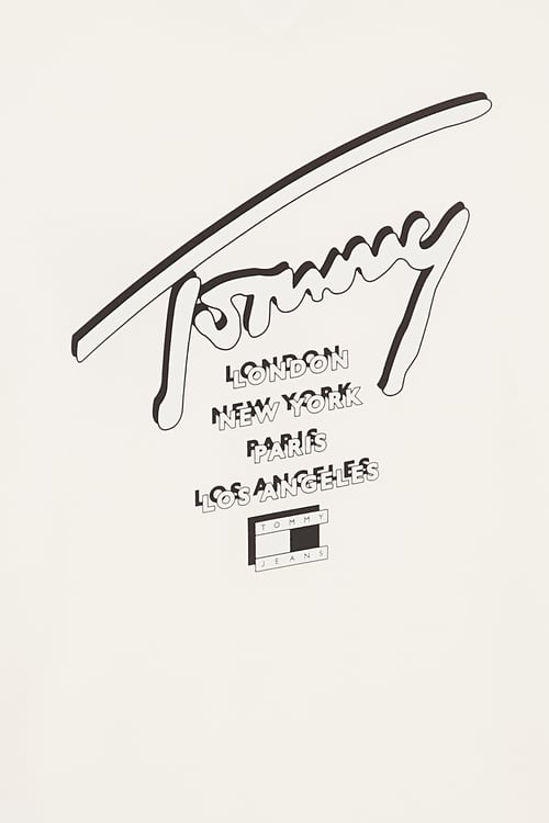 TOMMY JEANS Regular-fit round-neck cotton T-shirt White