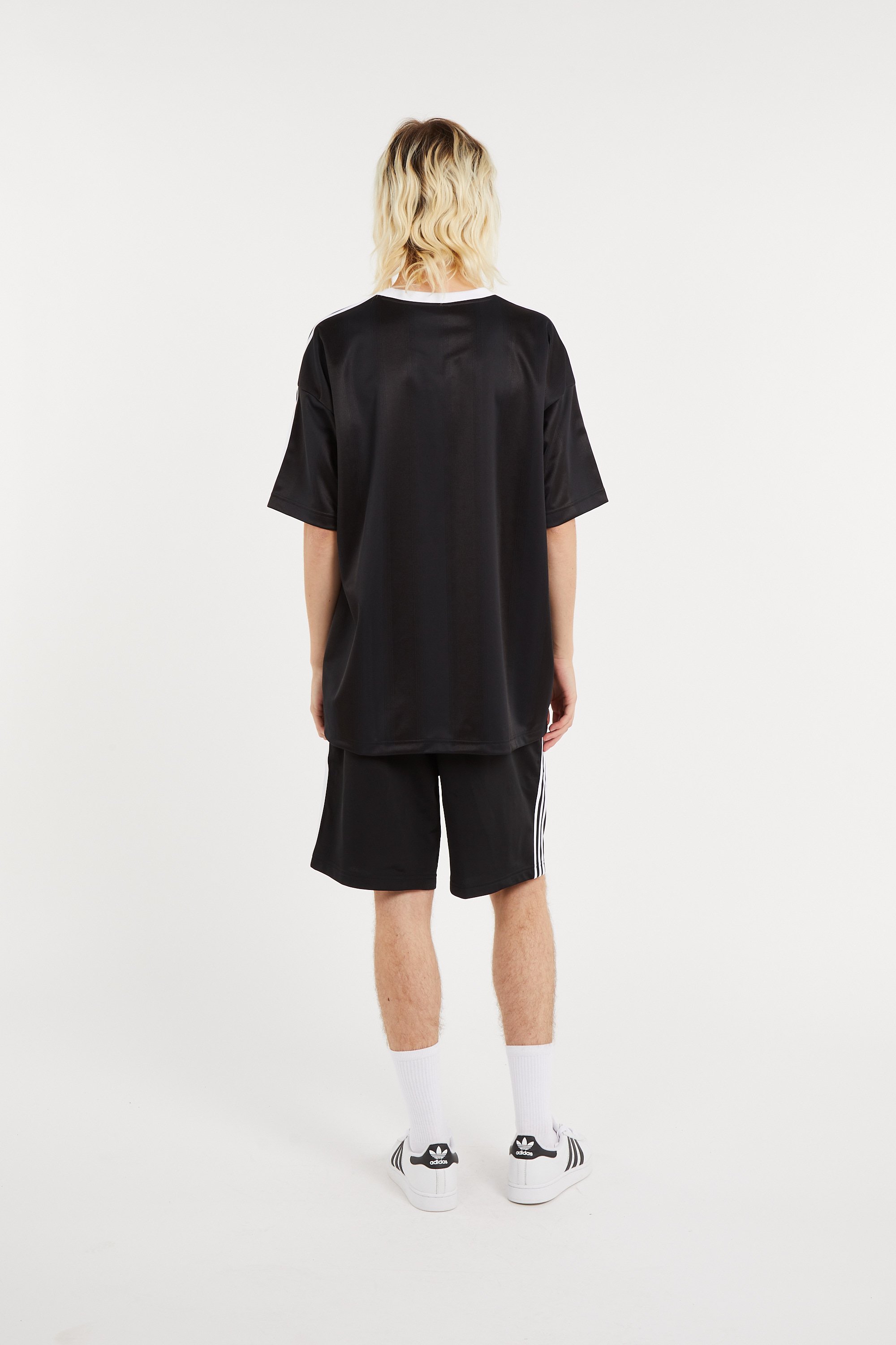 Regular-fit round-neck cotton T-shirt | Black ADIDAS Men