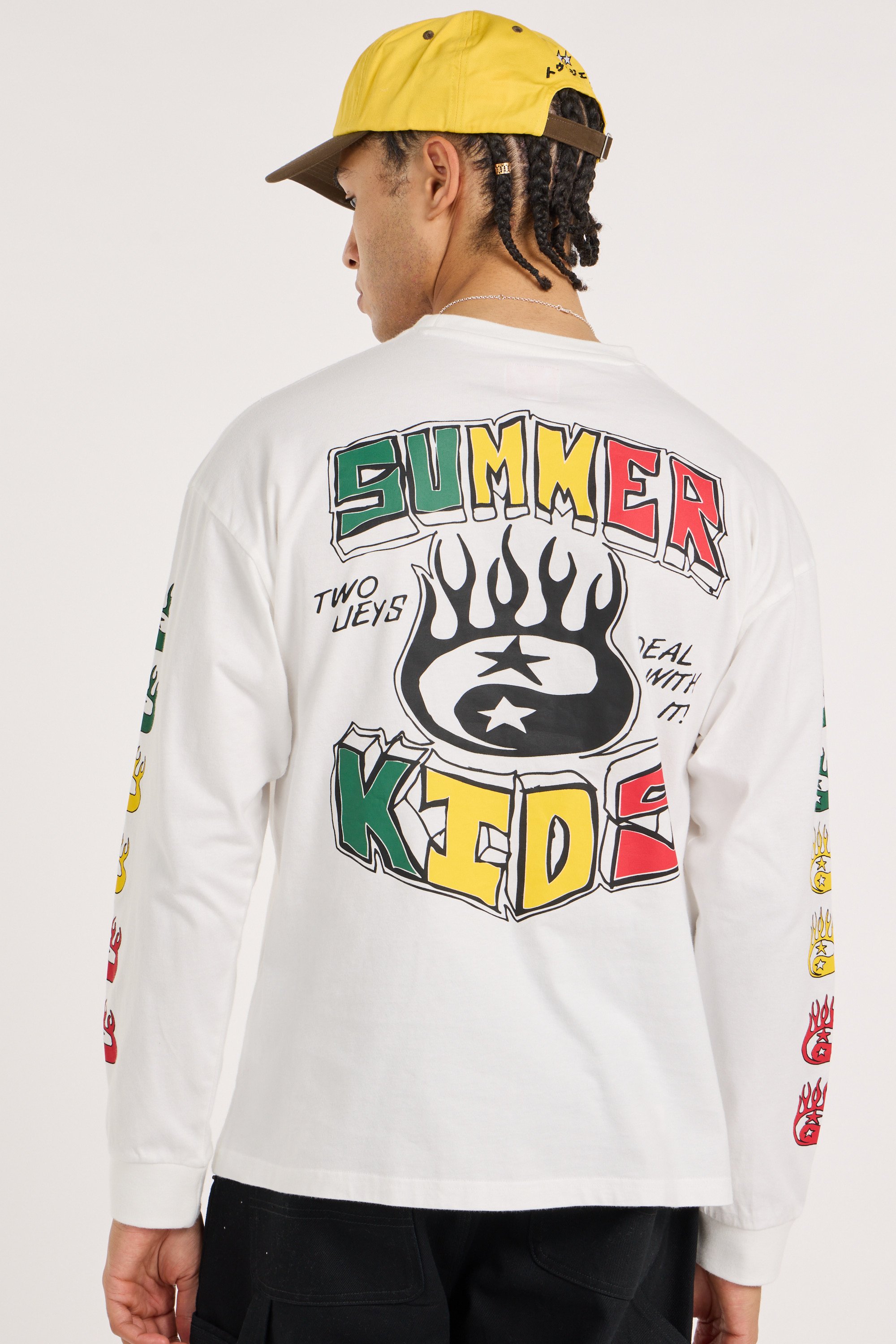 Regular-fit round-neck cotton T-shirt | White TWOJEYS Men