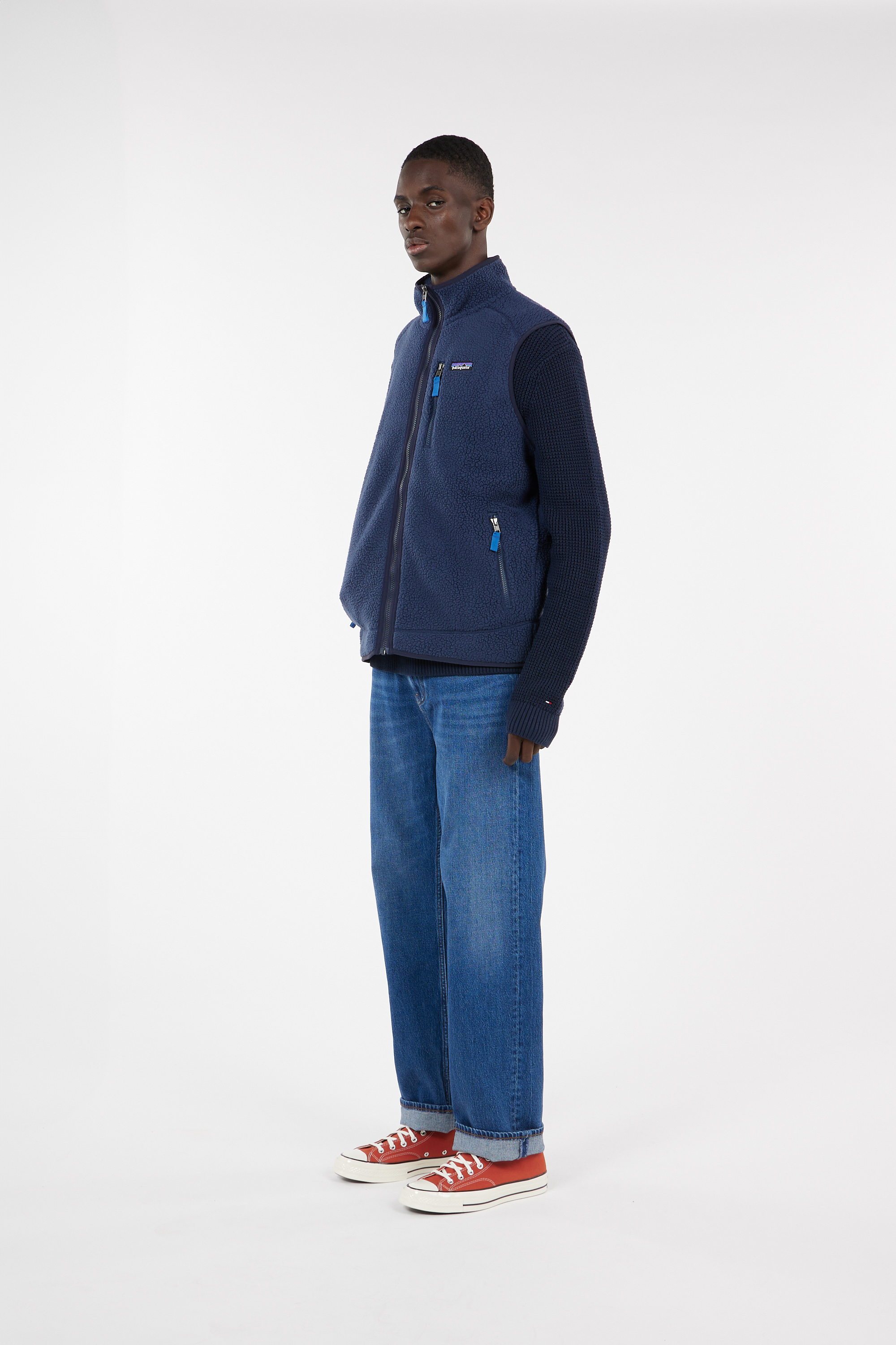 Sleeveless fleece Blue