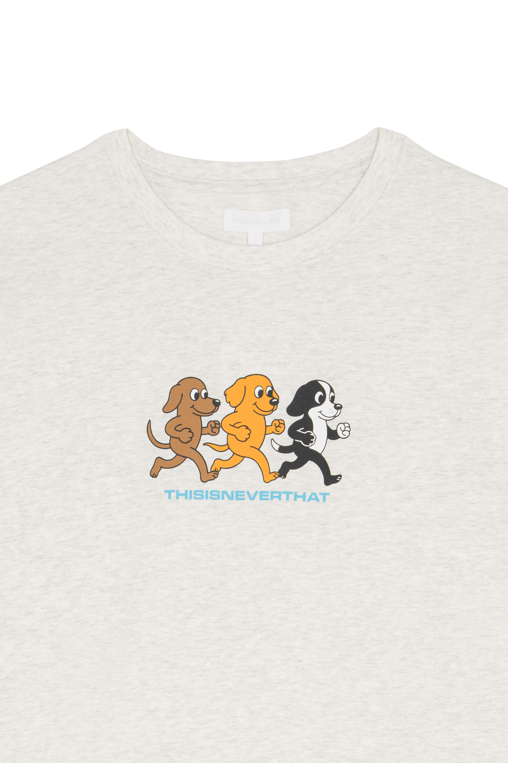Regular-fit round-neck cotton T-shirt | Beige THISISNEVERTHAT Men
