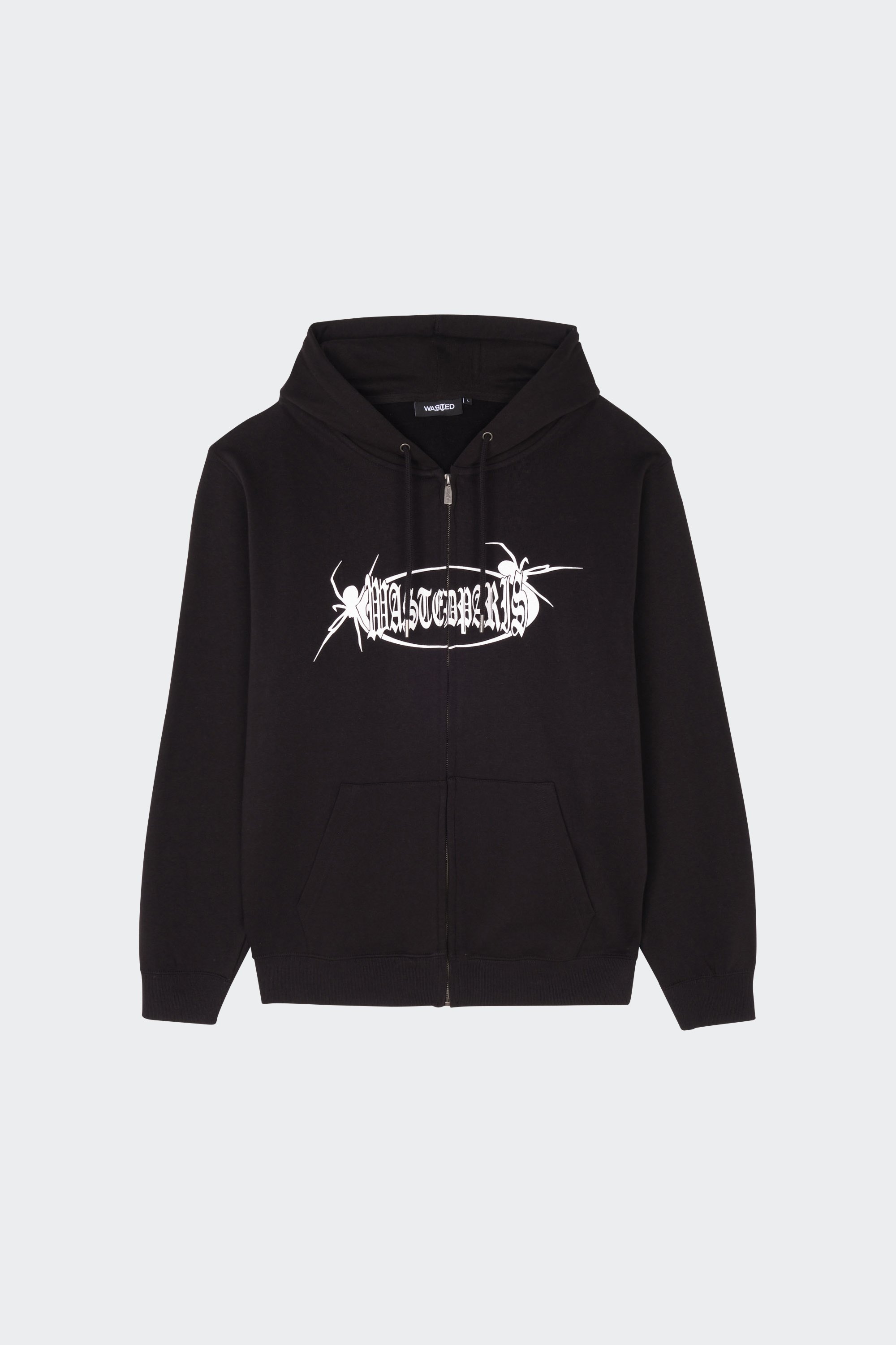 Zip-up hoodie | Black by WASTED Zip-up hoodie Black