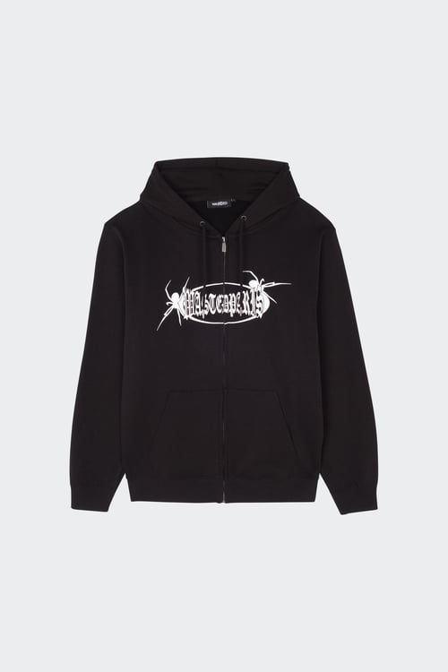 WASTED Hoodie zippé Noir