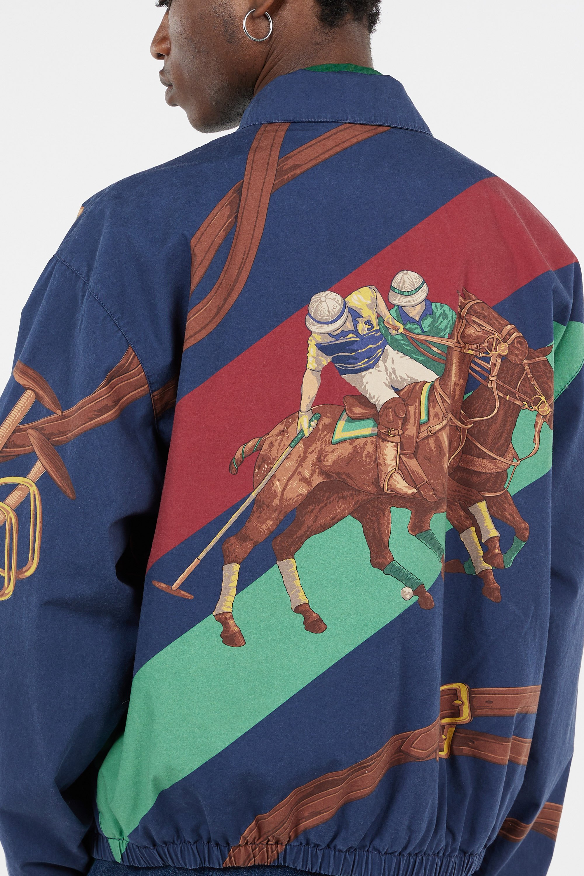 Jacket The big bayport equestrian-Print jacket Blue Polo