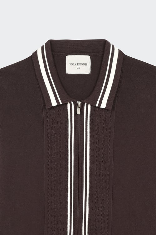 WALK IN PARIS Gilet Marron