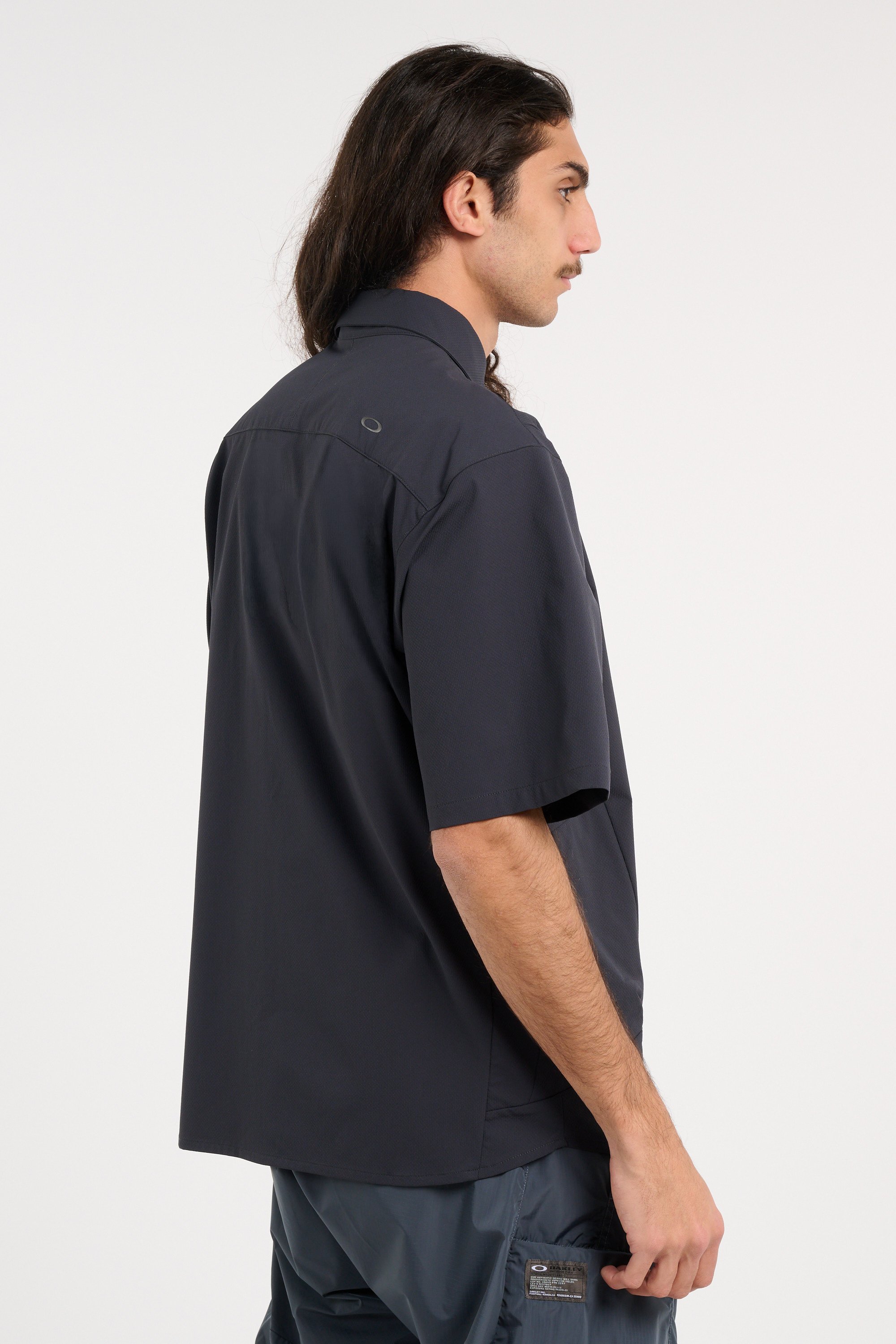 Solid straight sports shirt | Black OAKLEY Men